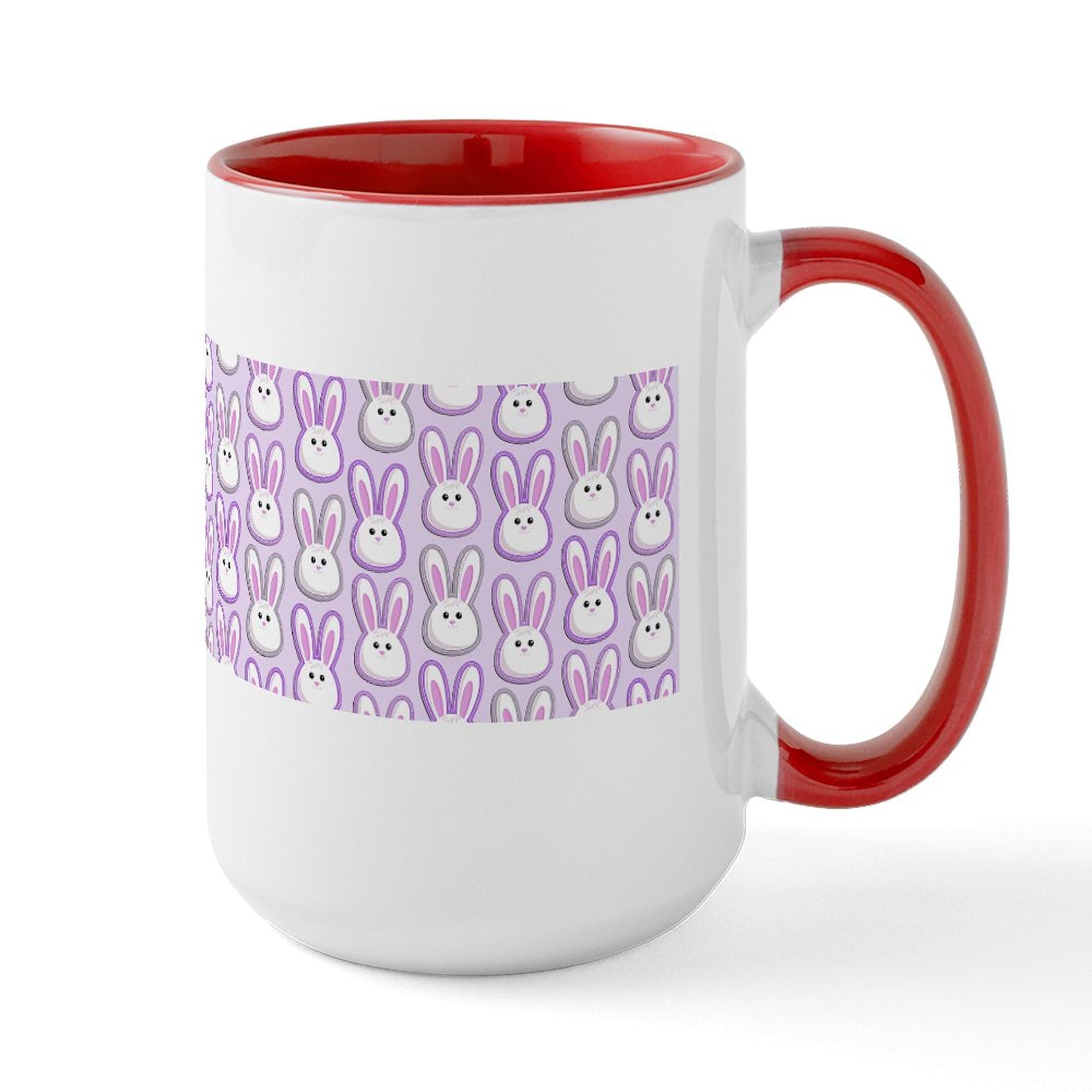 CafePress Bunny Wave 15 Oz Ceramic Large Mug 15 oz (444 ml) Ceramic Coffee Mug