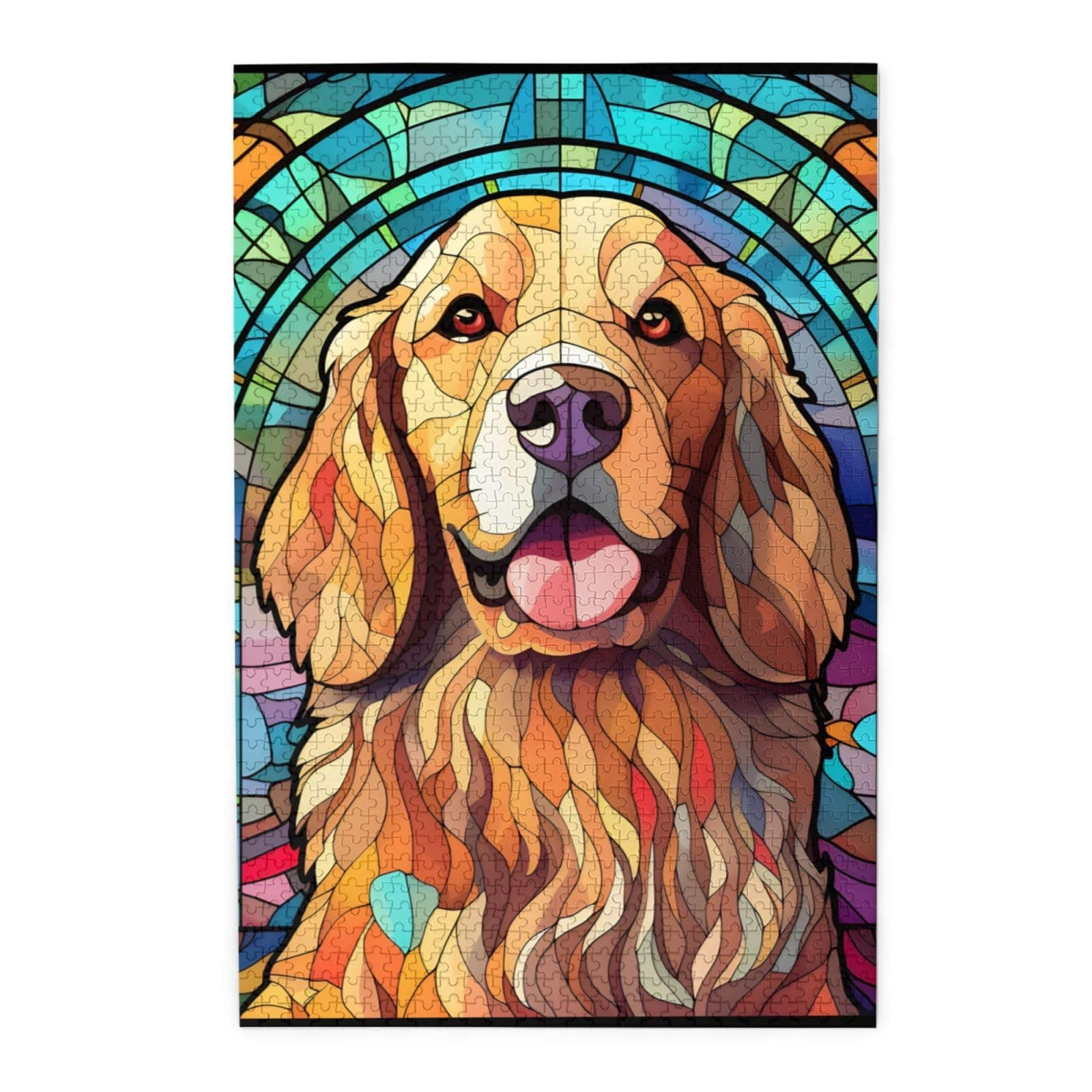 Golden Retriever Wooden Jigsaw Puzzle 1000 Pieces for Adults