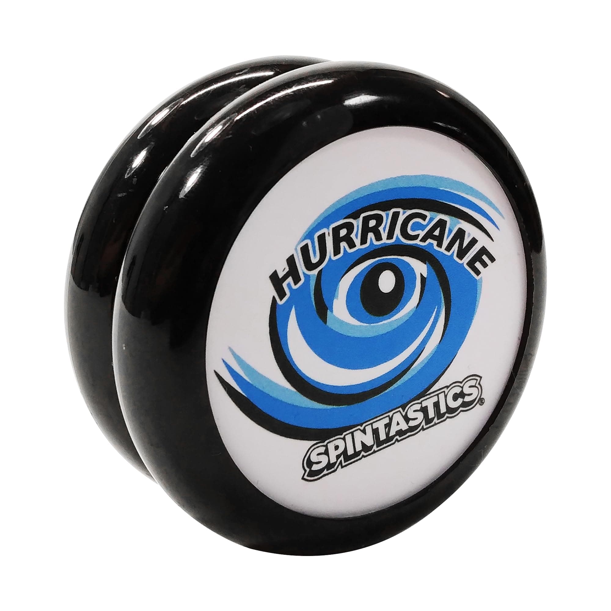 Spintastics Hurricane Yo-Yo - Classic Wooden Axle Looping YoYo (Black)