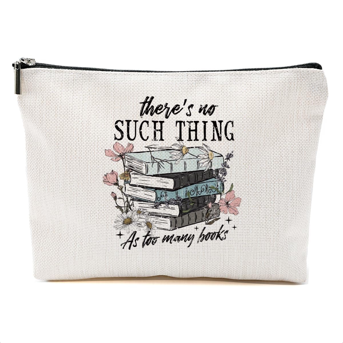 DHKG Christian Gifts for Women Halloween Skull Inspirational Makeup Bag Cosmetic Bag Plant Lover Gifts for Women, Multicolor 435, 9.61 x 7.41 inches