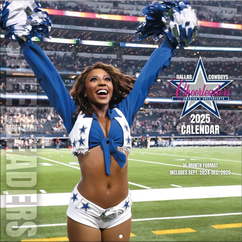 Turner Licensing, NFL Dallas Cowboys Cheerleaders 16 Month 2025 Wall Calendar
