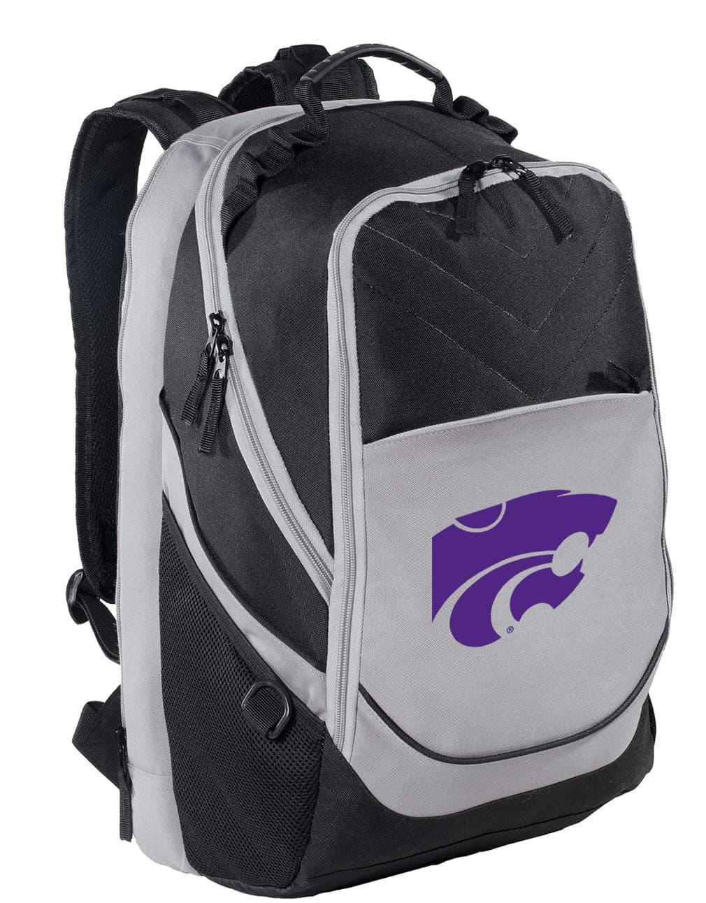 Broad Bay Kansas State Backpack K-State Laptop Computer Bag, Black, One Size