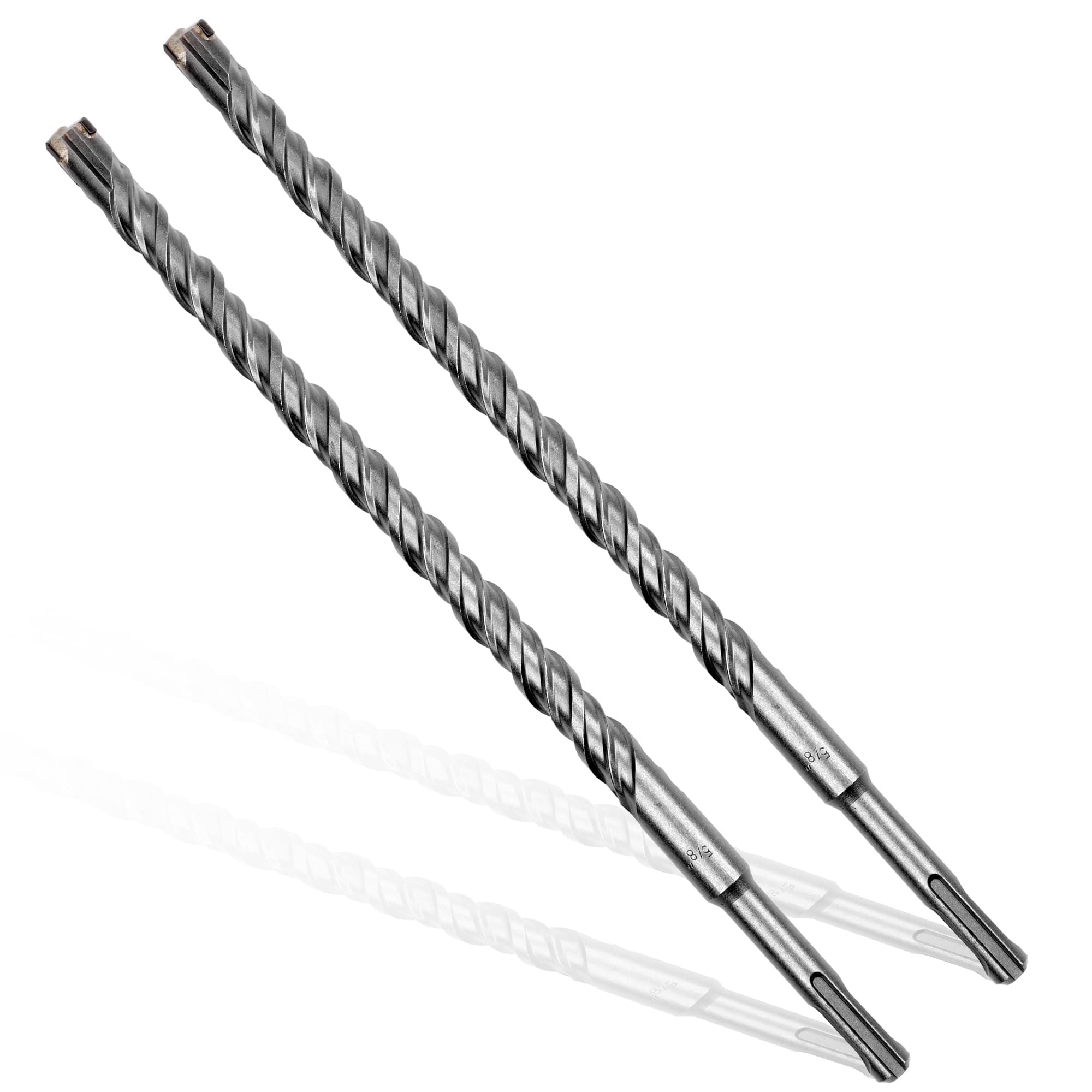 Becollo 5/8x12" SDS-Plus Rotary Hammer Drill Bit, Carbide Tip 4-Cutter for Brick,Stone & Concrete, Packed of 2pcs.