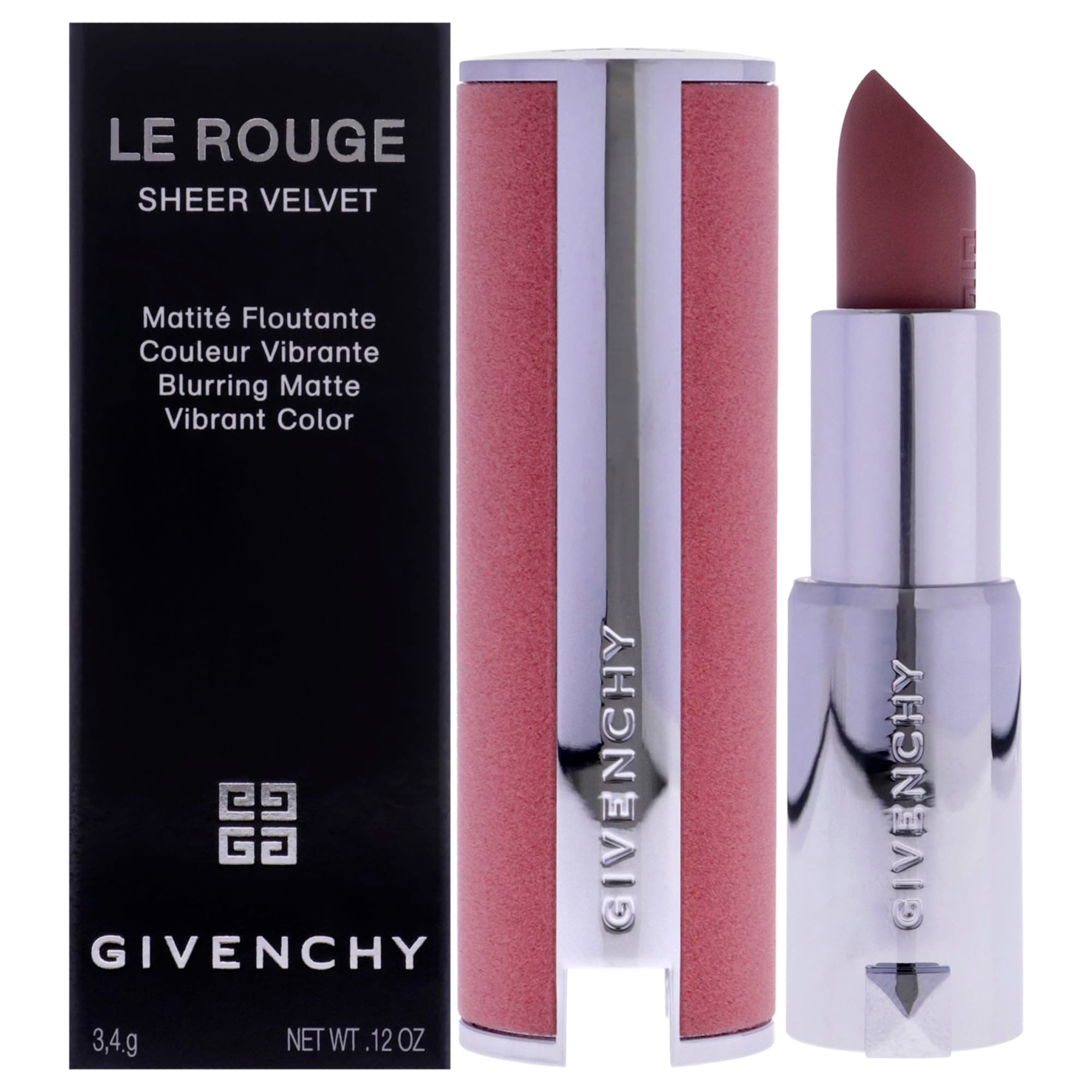 Givenchy Le Rouge Sheer Velvet Matte Lipstick - N10 Beige Nude Lipstick (Refillable) Women 0.12 oz