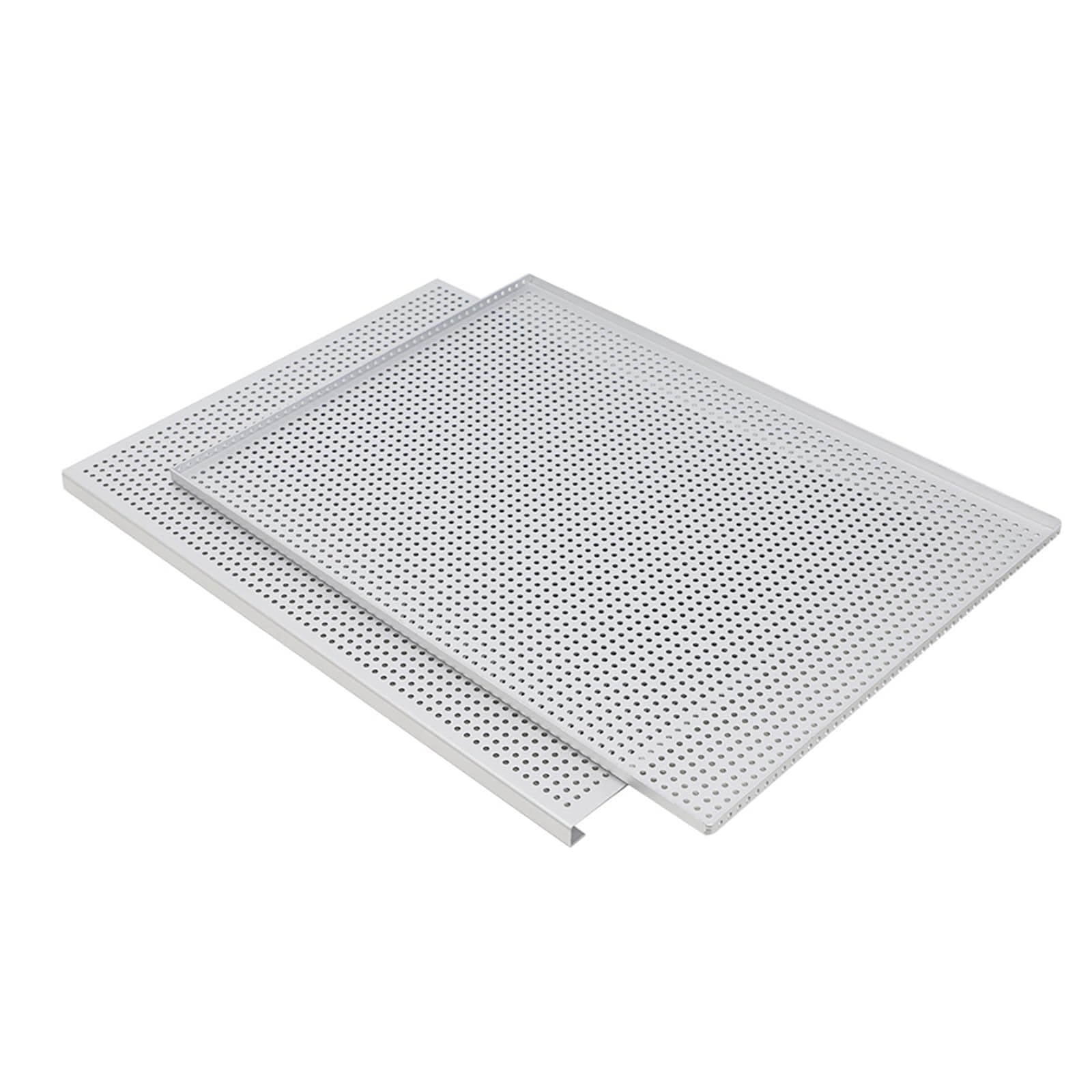 Set of 2 Multipurpose Baking Tray Nonstick Oven Sheet for Puff Pastries Perforated Mille Feuille Rectangular Molds Nonstick Baking Sheet