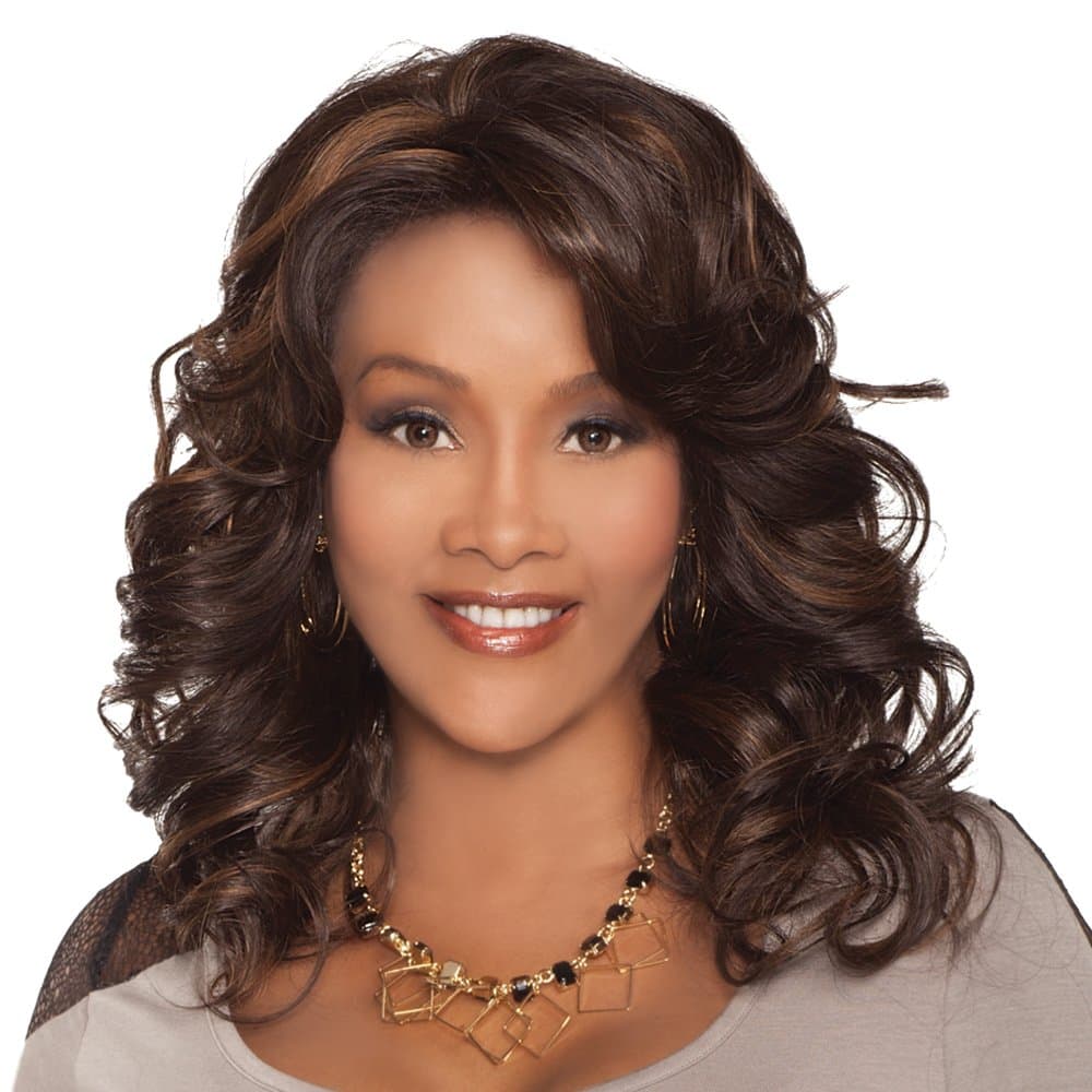 Vivica A. Fox GOLDIE-V New Futura Fiber, Deep Lace Front Wig in Color P42730
