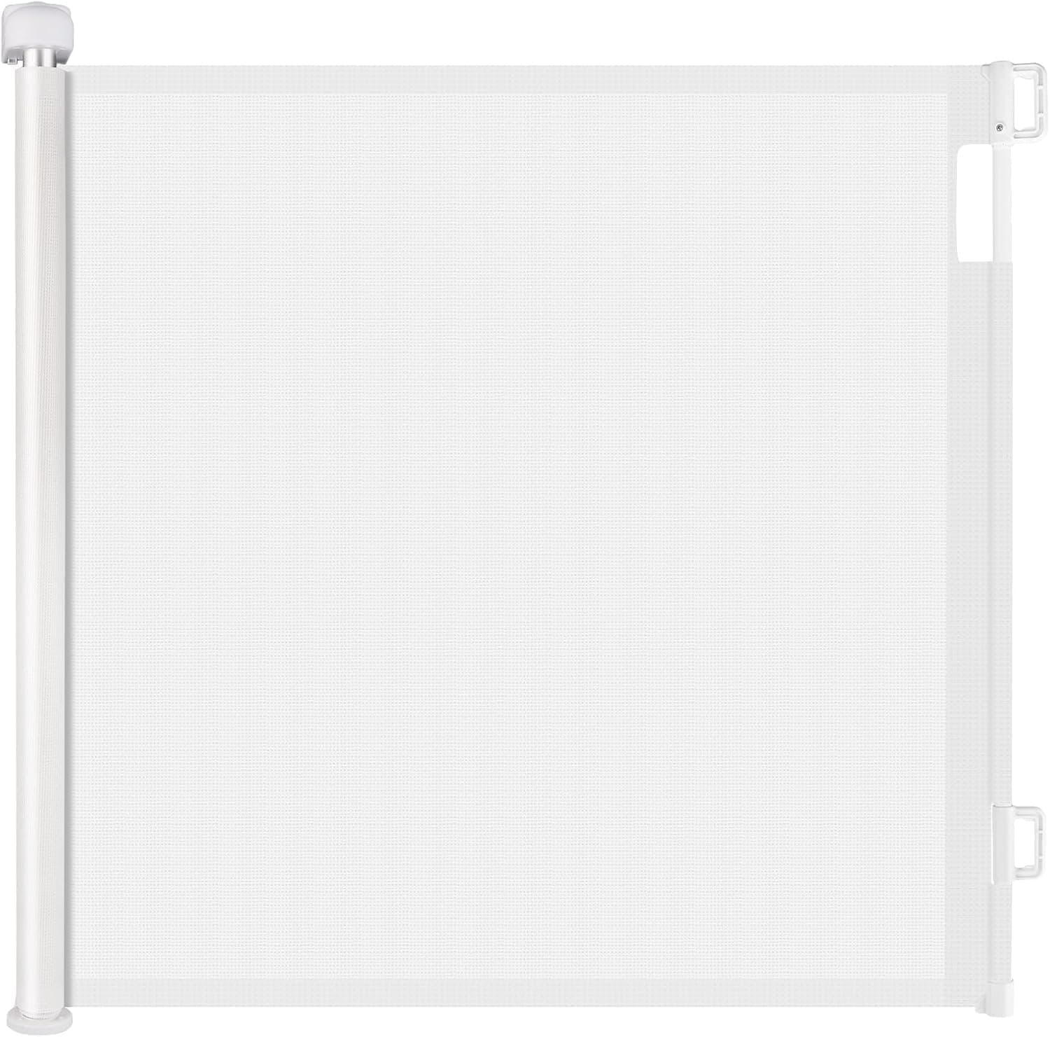 GREENSAPPIRE Retractable Stair Gate for Baby and Dog 140cm x 86cm White
