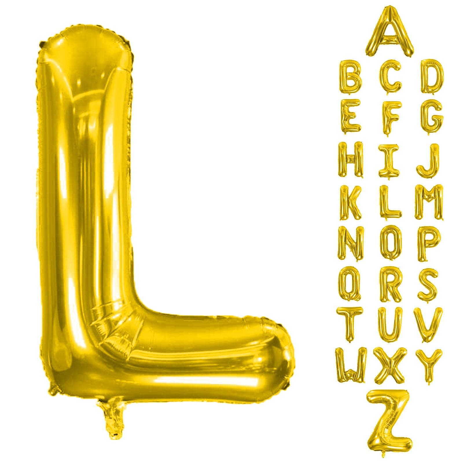 40 Inch Gold Foil Mylar Foil Balloons with Personalized Alphabet L Letters Foil Balloons for Women Birthday Party Decoration