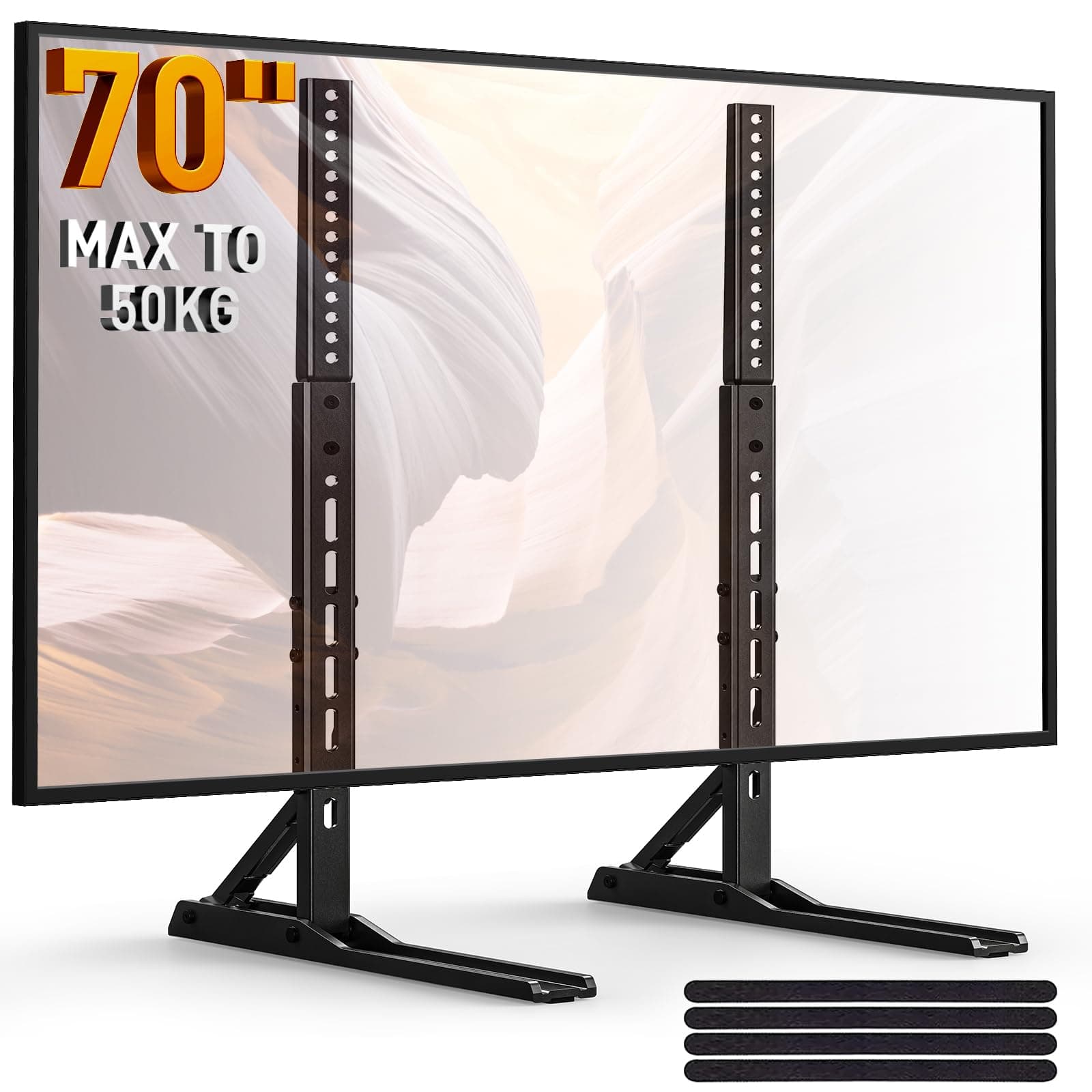 Perlegear Universal TV Stand Legs for 22-70 inch TVs Holds up to 50kg