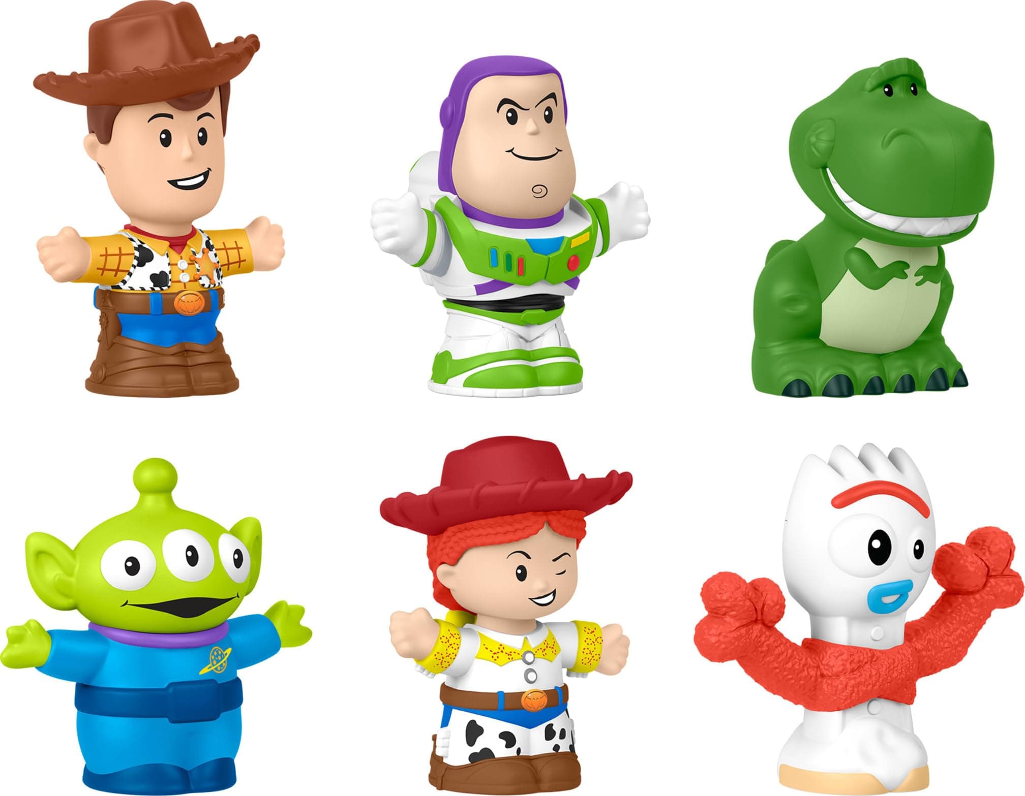 ​Fisher-Price Little People Toddler Toys Disney Pixar Toy Story Figure Set, 6 Characters for Preschool Pretend Play Kids Ages 18+ Months