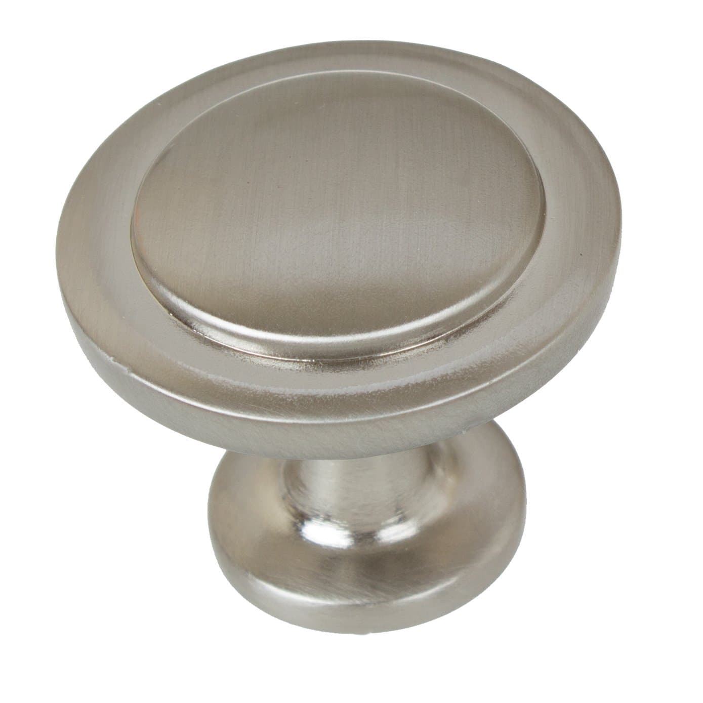 GlideRite Hardware 80960-SN-25 1.25 inch Diameter Classic Round Ring Satin Nickel Cabinet Knobs 25 Pack, Finish