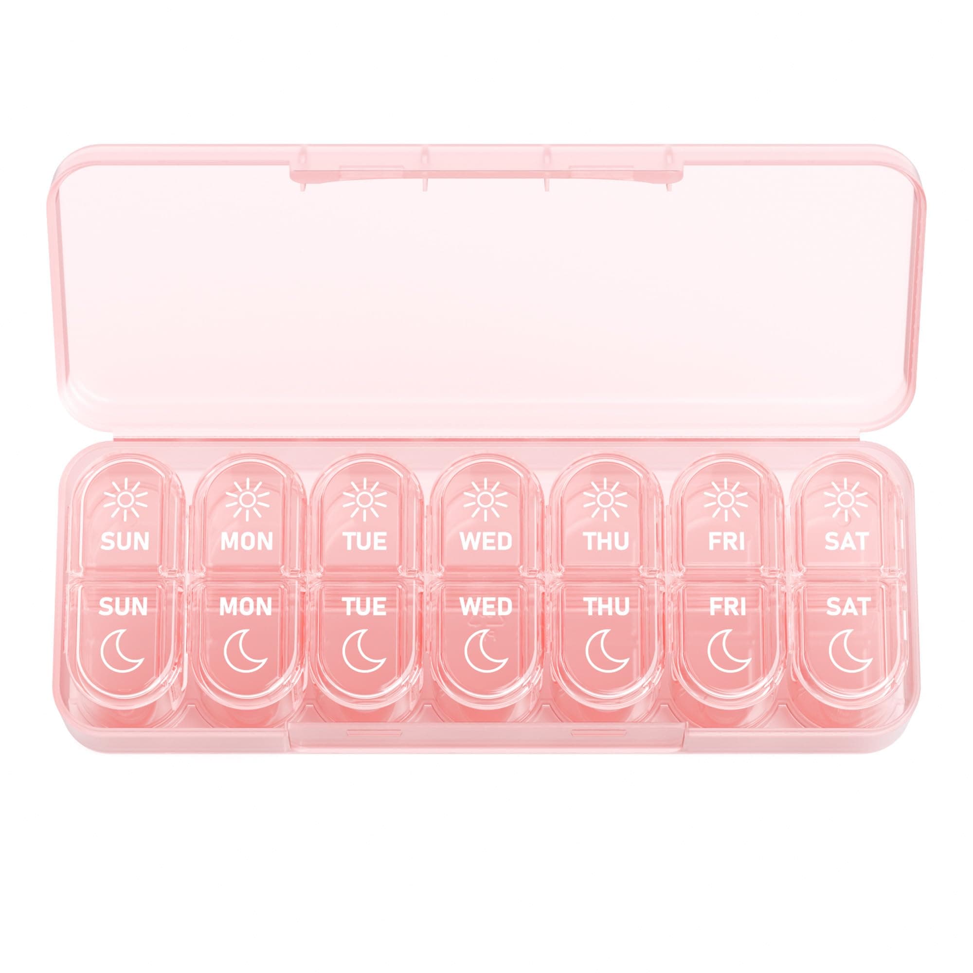 Daviky Weekly Pill Organizer 2 Times a Day, AM PM Pill Box 7 Day