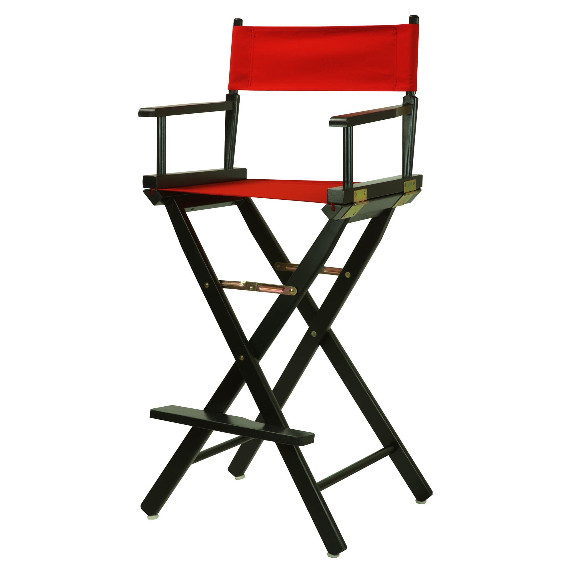 Casual Home 30-Inch Director Chair Black Frame, Red Canvas