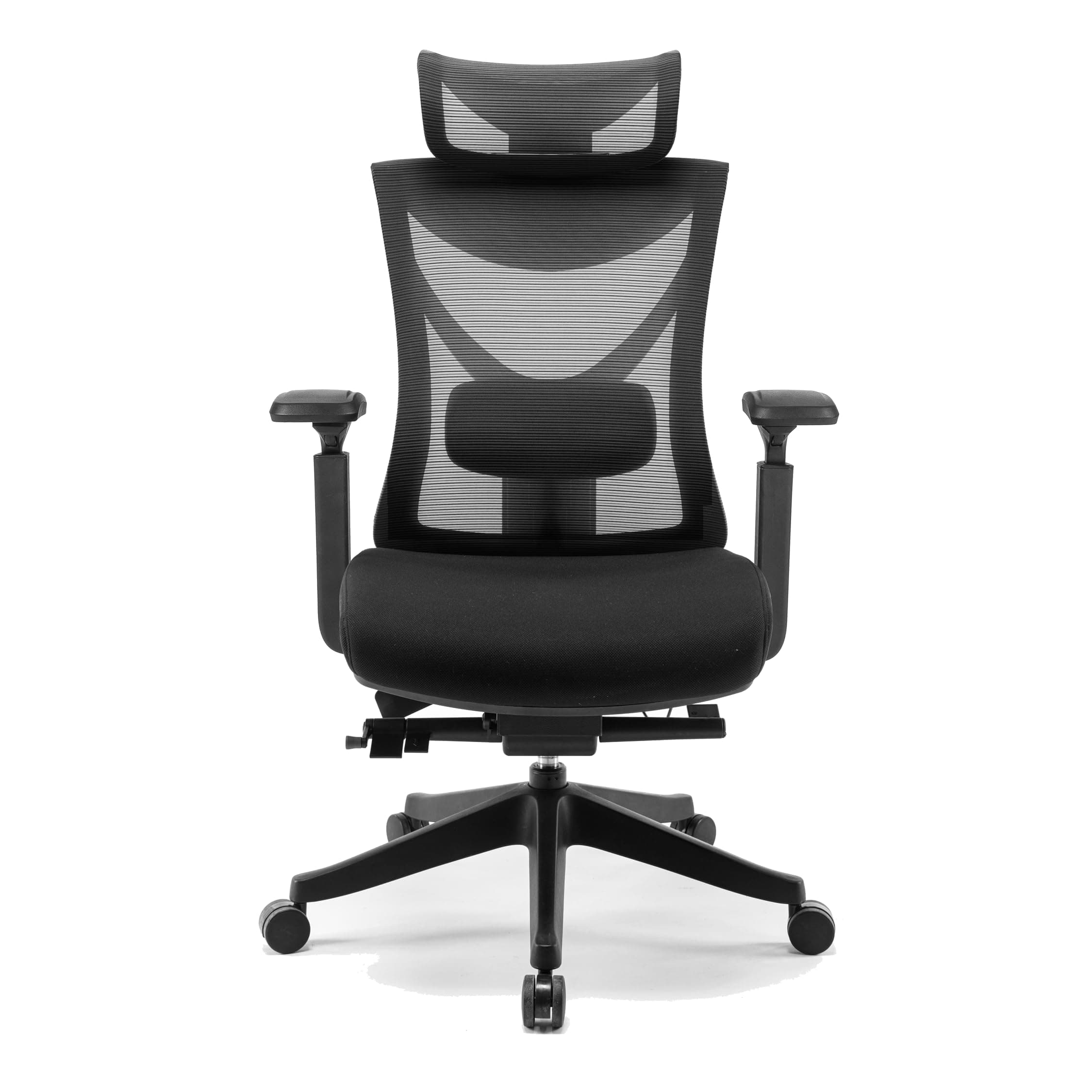 Hyggeful ComfyZen Series Ergonomic Office Chair Cushion Seat Top (Premium German Mesh Material | Italian-Engineered Multi-Function Mechanism Base | Class 4 Gas Lift) - Black