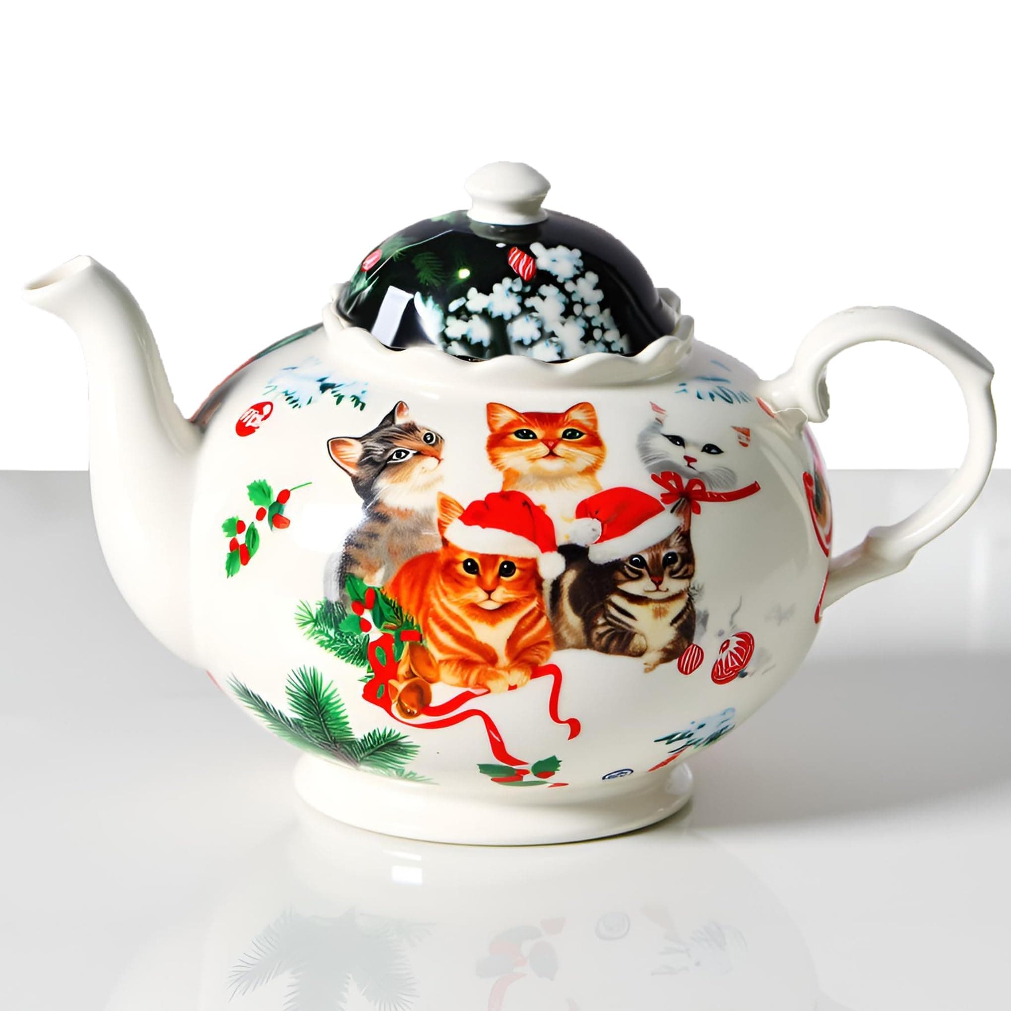 MTME Porcelain figurines, aesthetics/cute, classic teapot, friends’ gifts, wedding gifts, home décor (Cat)