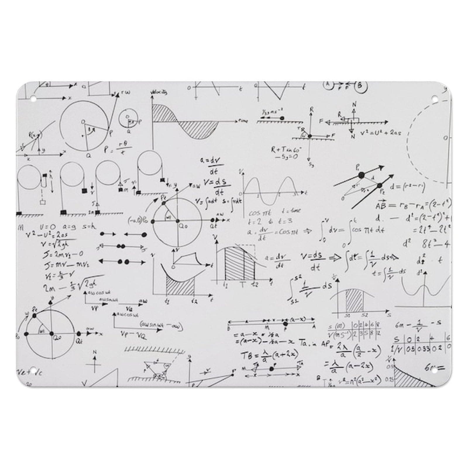 Tin Sign,Full frame shot of text on paper,for used to adorn classrooms, creating an intellectual atmosphere and stimulating students' interest in mathematics,8×12 inch