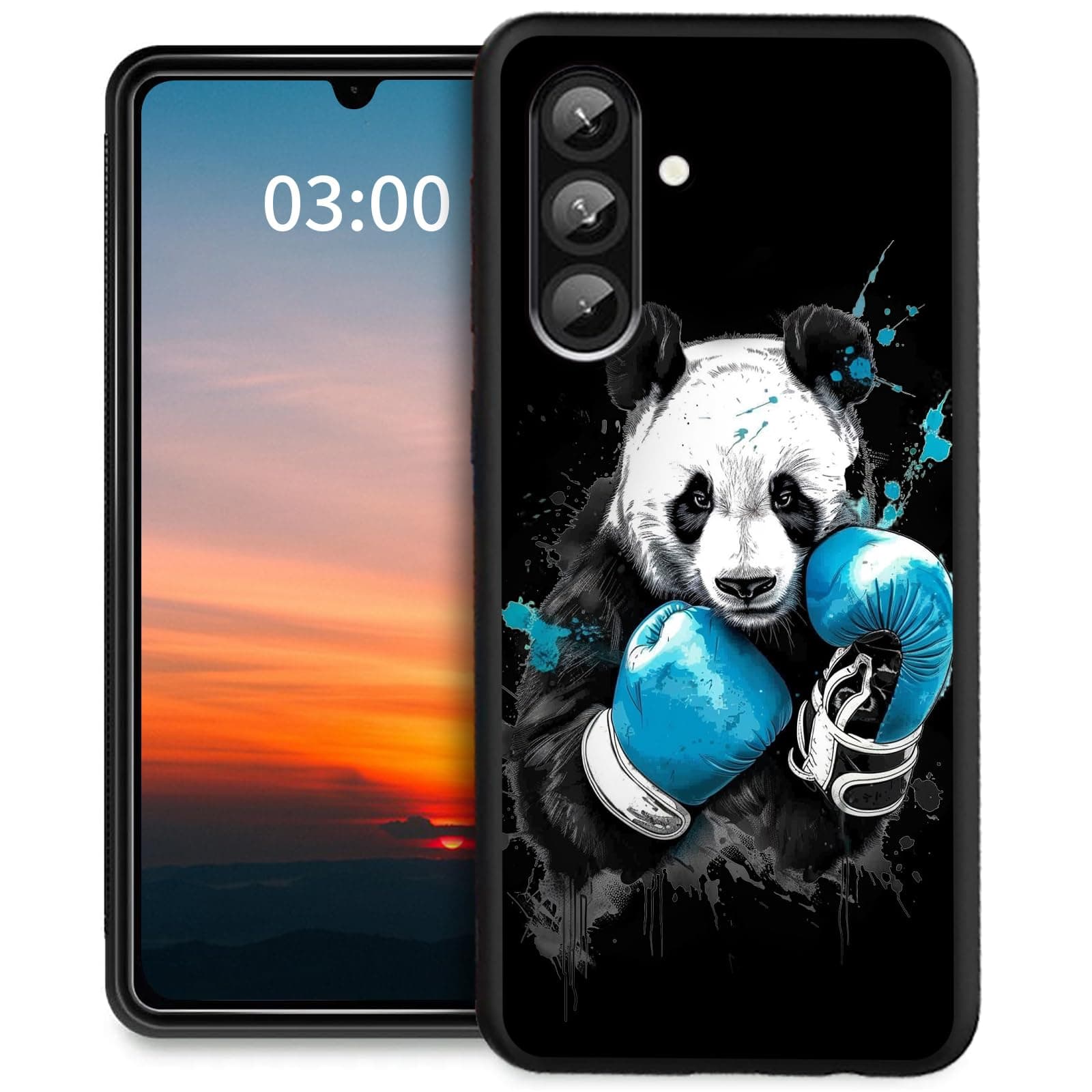 LYHXLYJH for Samsung Galaxy A26 5G Case,Slim Soft TPU Silicone Anti-Scratch Shookproof Protective Cover for Samsung A26 5G 6.7"-Boxing Panda