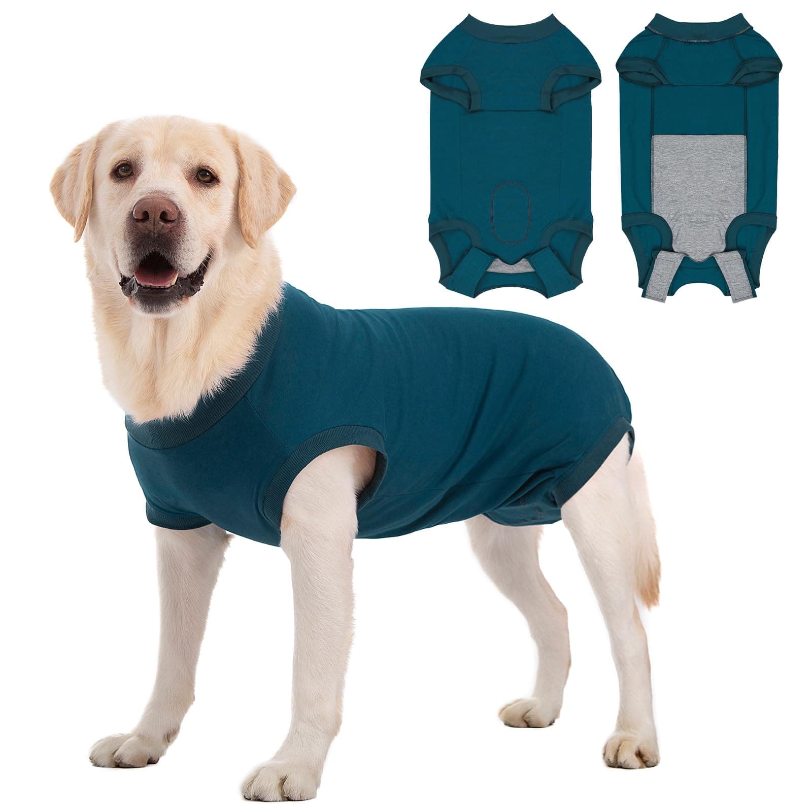 Axcimond Dog Recovery Suit Dog Onesie After Surgery Female Male Small Medium Large Dogs Surgical Recovery Suit Doggie Onesie Prevent Licking Spay Suits Chien Post Operation Dog Cone Collar Alternative