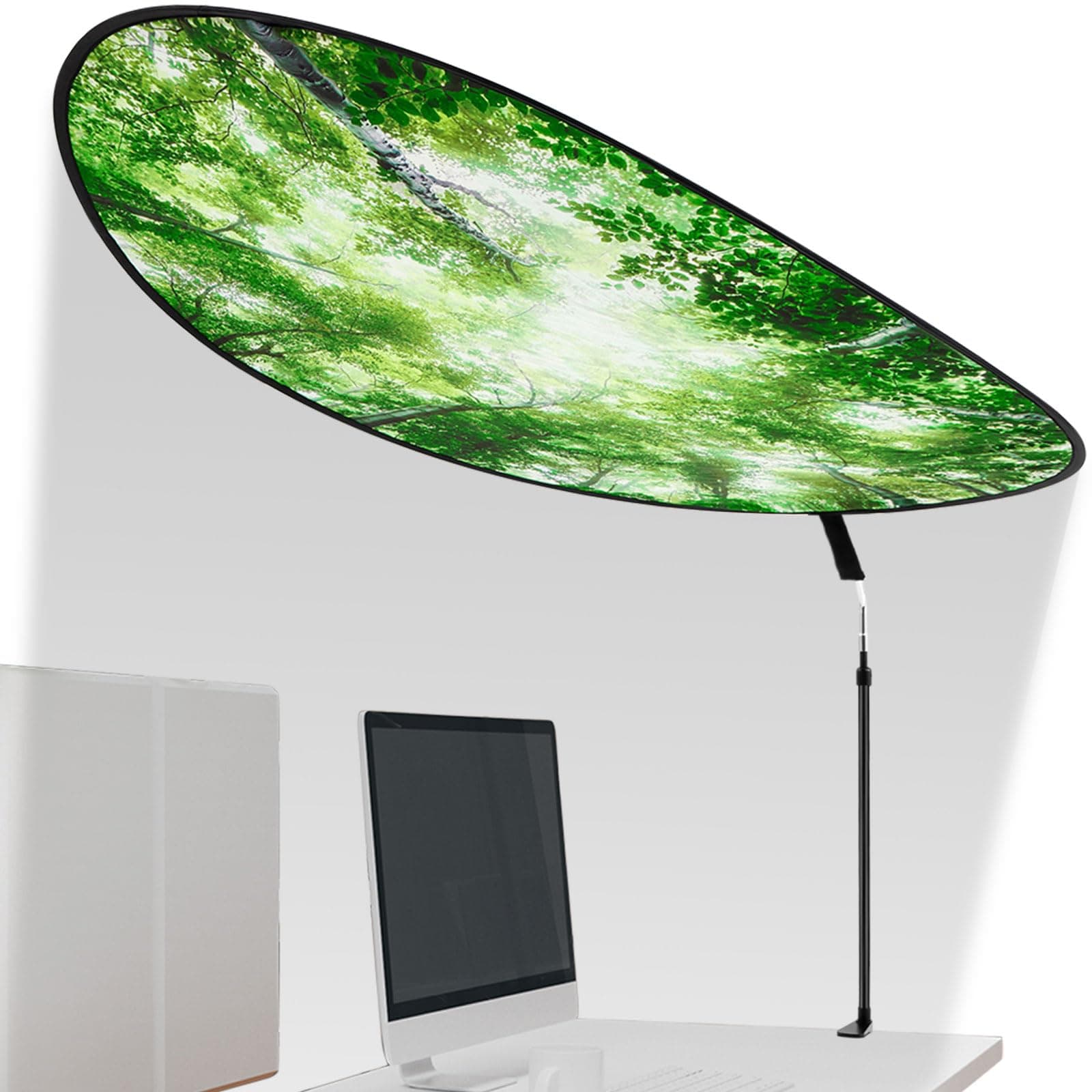 Juexica 1 Pack 51'' Large Office Cubicle Desk Shade, Forest
