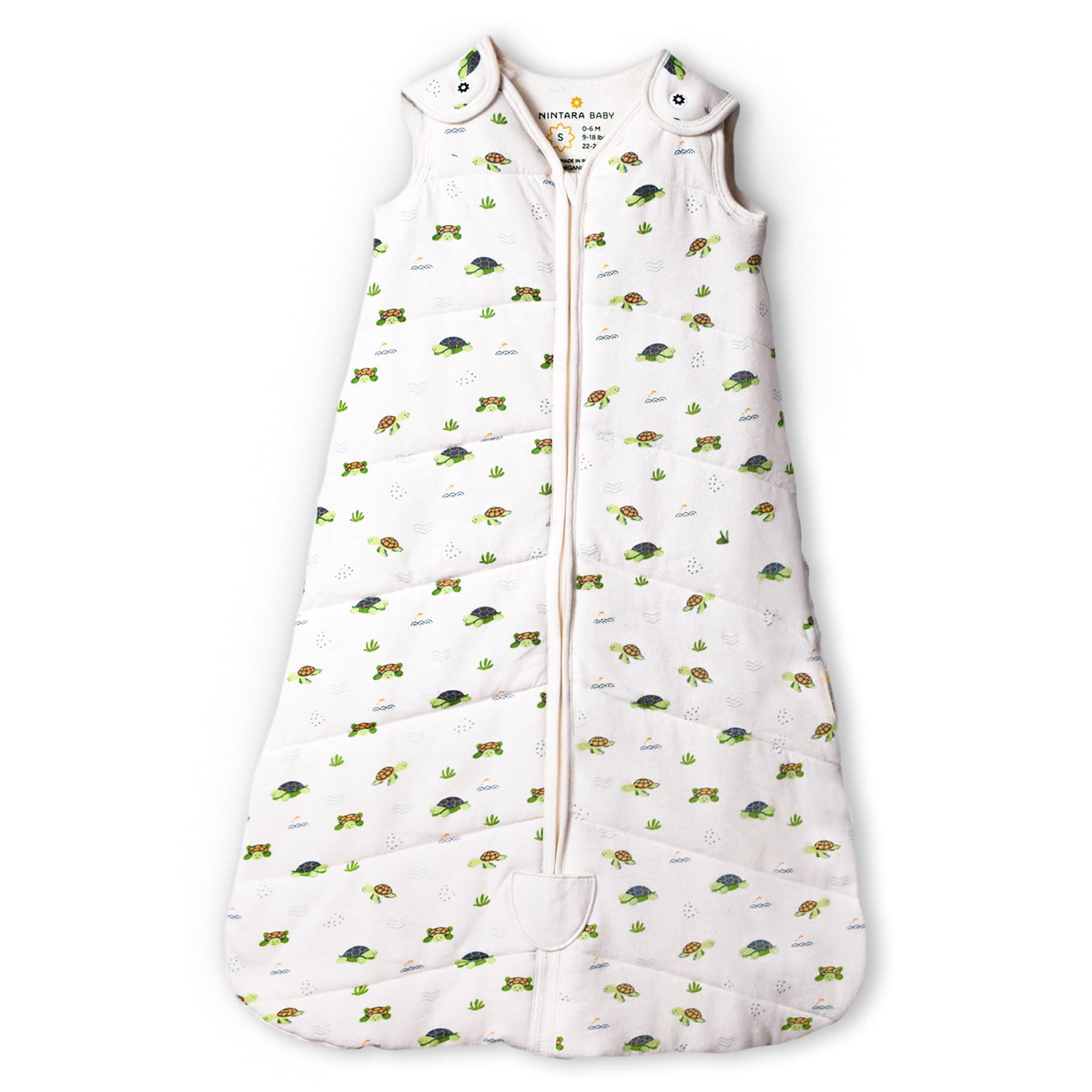 Nintara Baby 1.5 TOG Sleep Sack - Premium Organic Cotton, Multicolor, Small