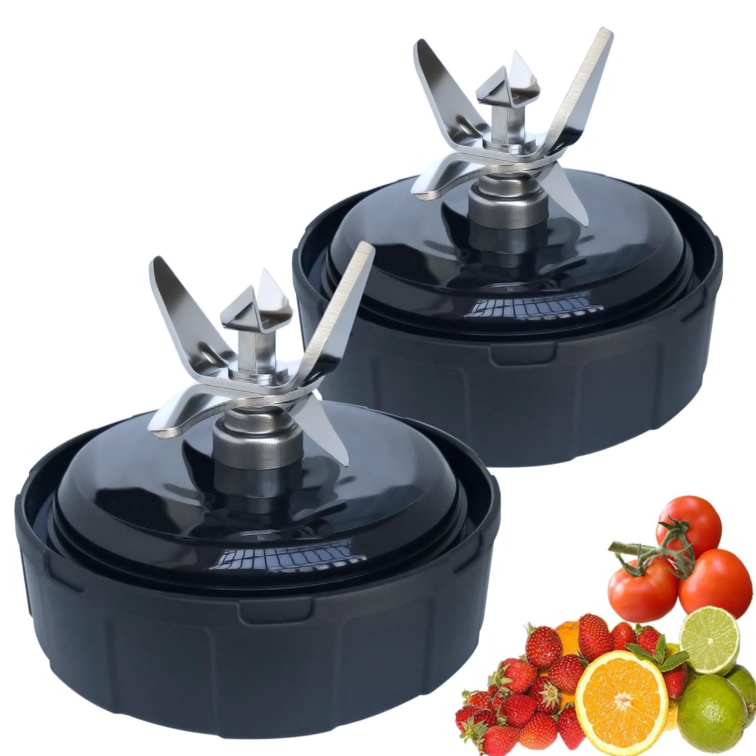 [ New Model] Replacement blender Blade for Ninja, Only Compatible with Nutri Ninja Foodi Power Blender SS300, SS351, SS351C, SS351TGT, CO351B, SS100, SS101, SS101C, SS101TGT，SS401,SS400,Co401B,2-pack