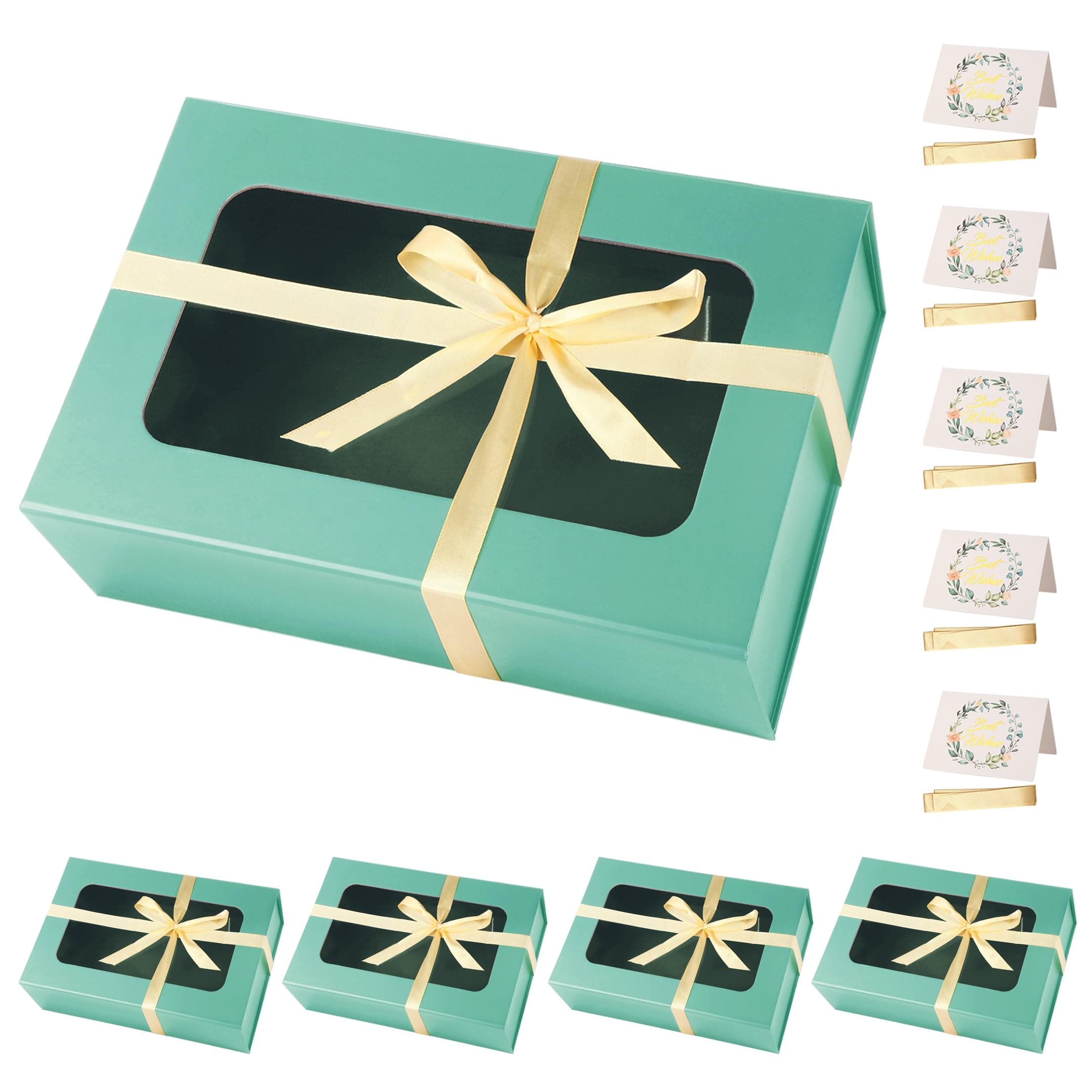 Large Gift Box with Window,13.5" x 9" x 4.3" Magnetic Closure Lid Boxes