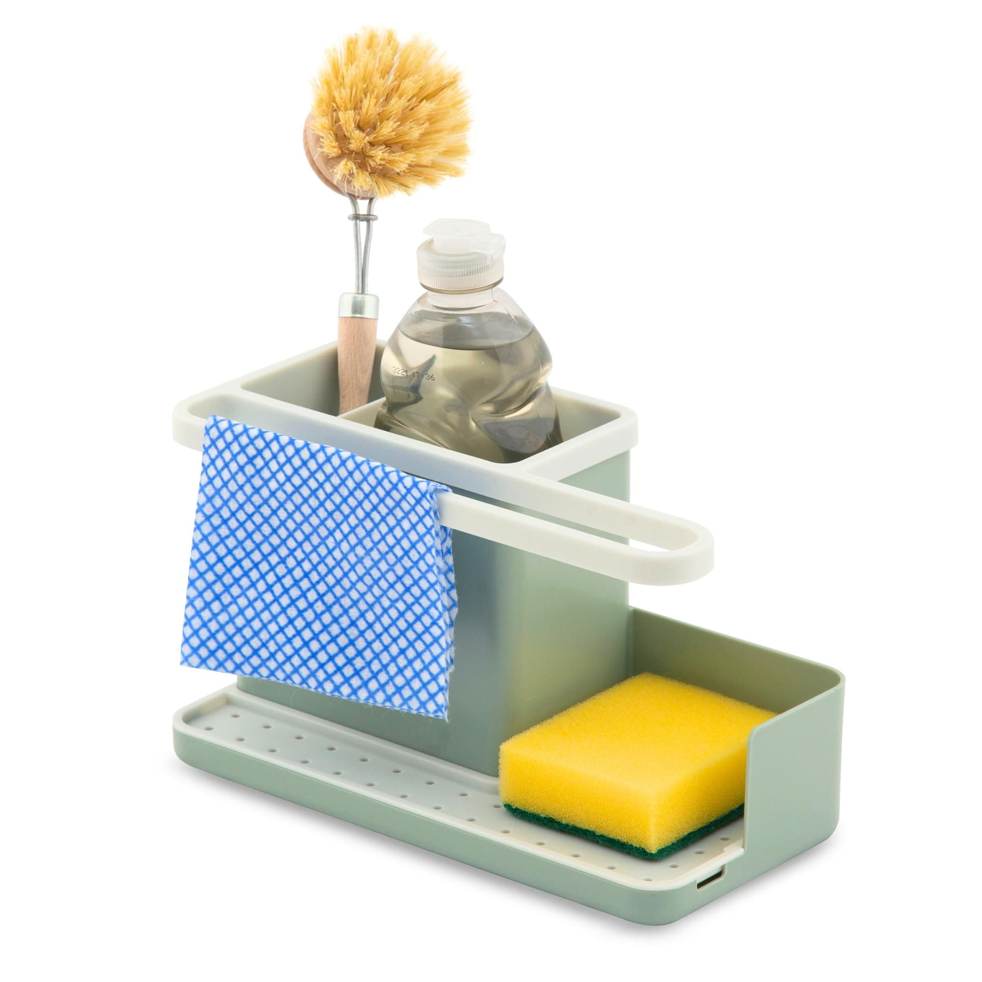 simplywire - Sink Tidy/Caddy - Sage Green & White