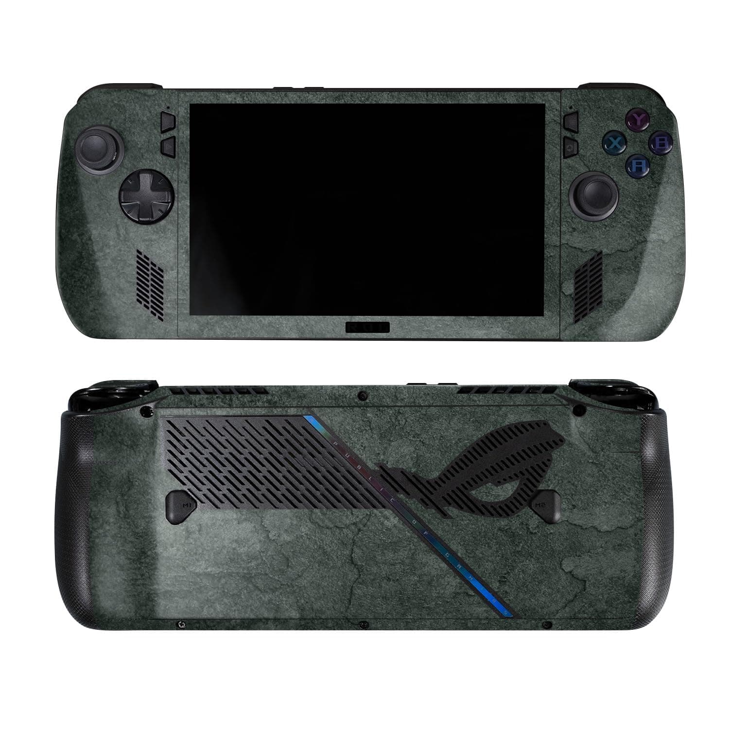 Skin Compatible with Asus ROG Ally X - Green Stone - Premium 3M Vinyl Protective Wrap Decal Cover - Easy to Apply | Crafted in The USA by MightySkins