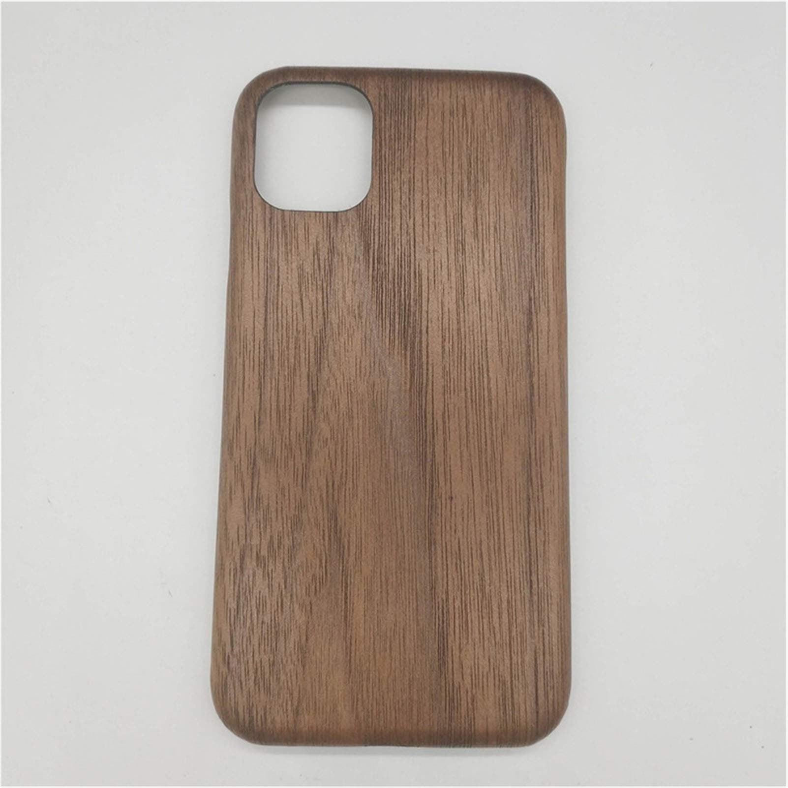 DAYJOY Real Walnut Wood Case Compatible with iPhone 11 Pro Max(6.5")- Ultra Thin Ultra Light Slim Genuine Real Natural Hard Wooden Aramid Fiber Protective Hybrid case Cover