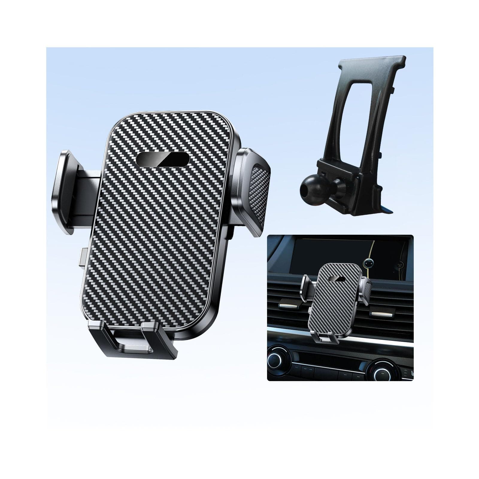 TSRLLT T Car Phone Holder for BMW X5 2007-2013 Accessories/X6 2007-2013 Accessories,Ultra-Stable Clip with Anti-Shake,360° Rotation Smart Phone Mount