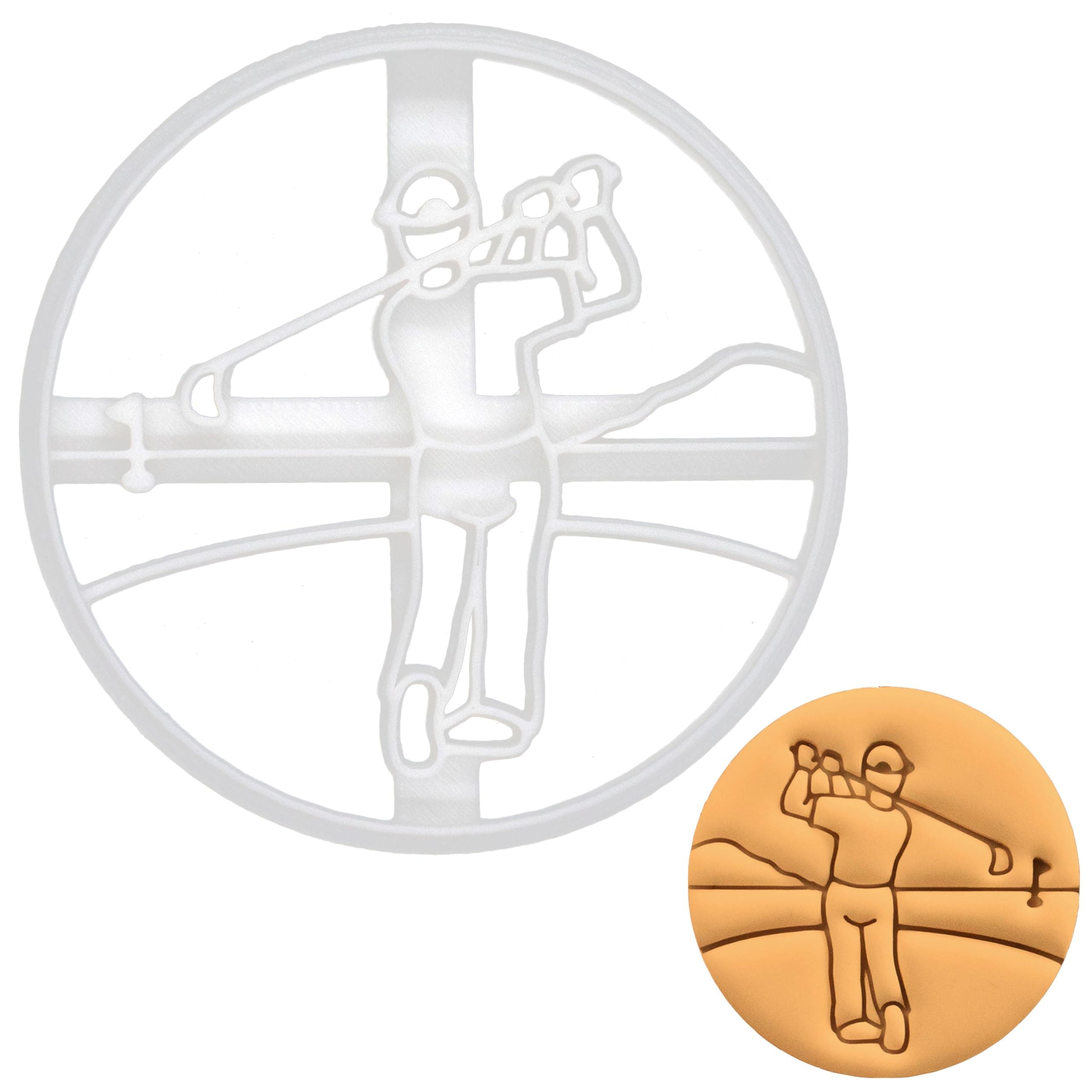Golfer Cookie Cutter, 1 Piece - Bakerlogy