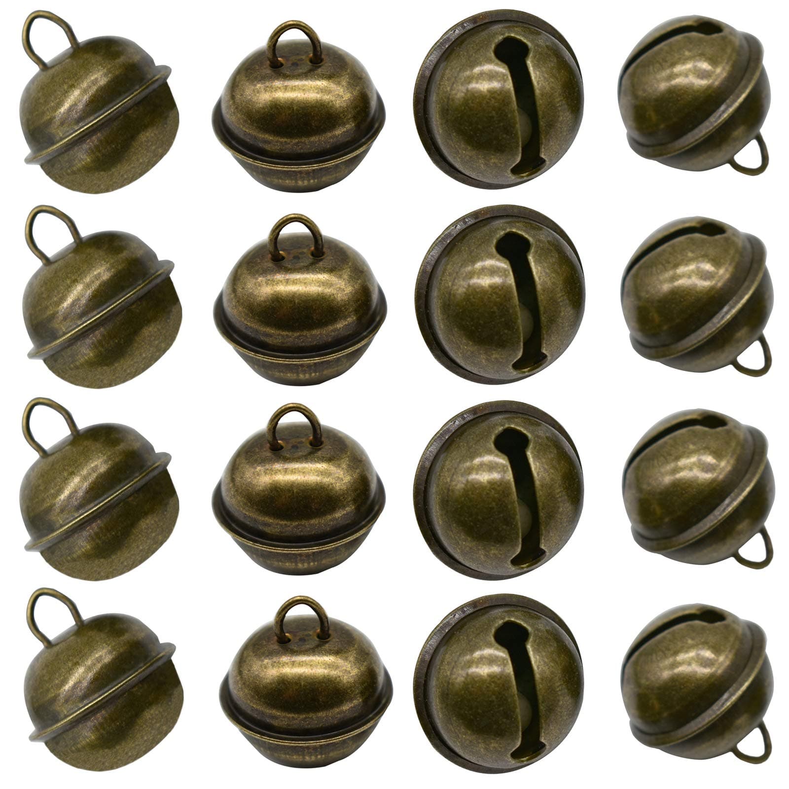 Maydahui 20 PCS Vintage Jingle Bell 1 Inches Antique Decorative Bells