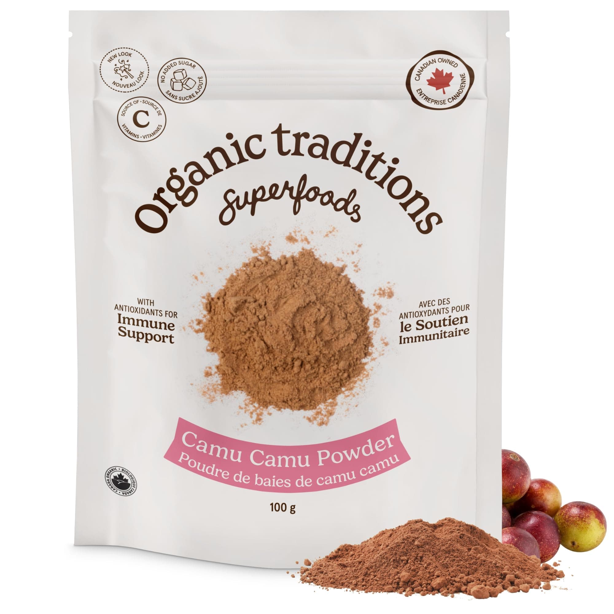 Organic Traditions Camu Camu Powder from Amazon Rainforest Fruit, 3.5oz