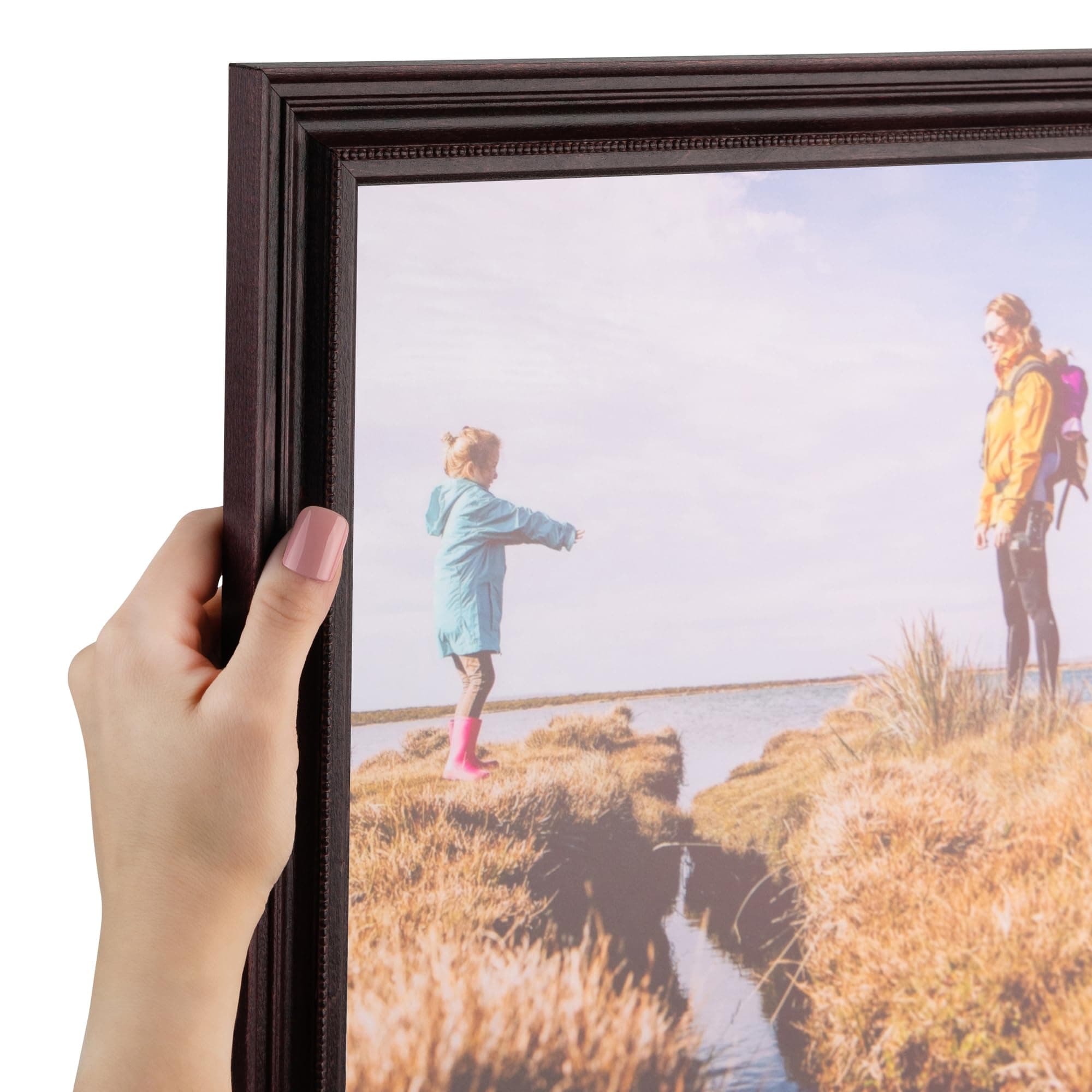 ArtToFrames 17x22 inch Dark Cherry Stain Wood Picture Frame, 2WOM0066-81375-YCHY-17x22