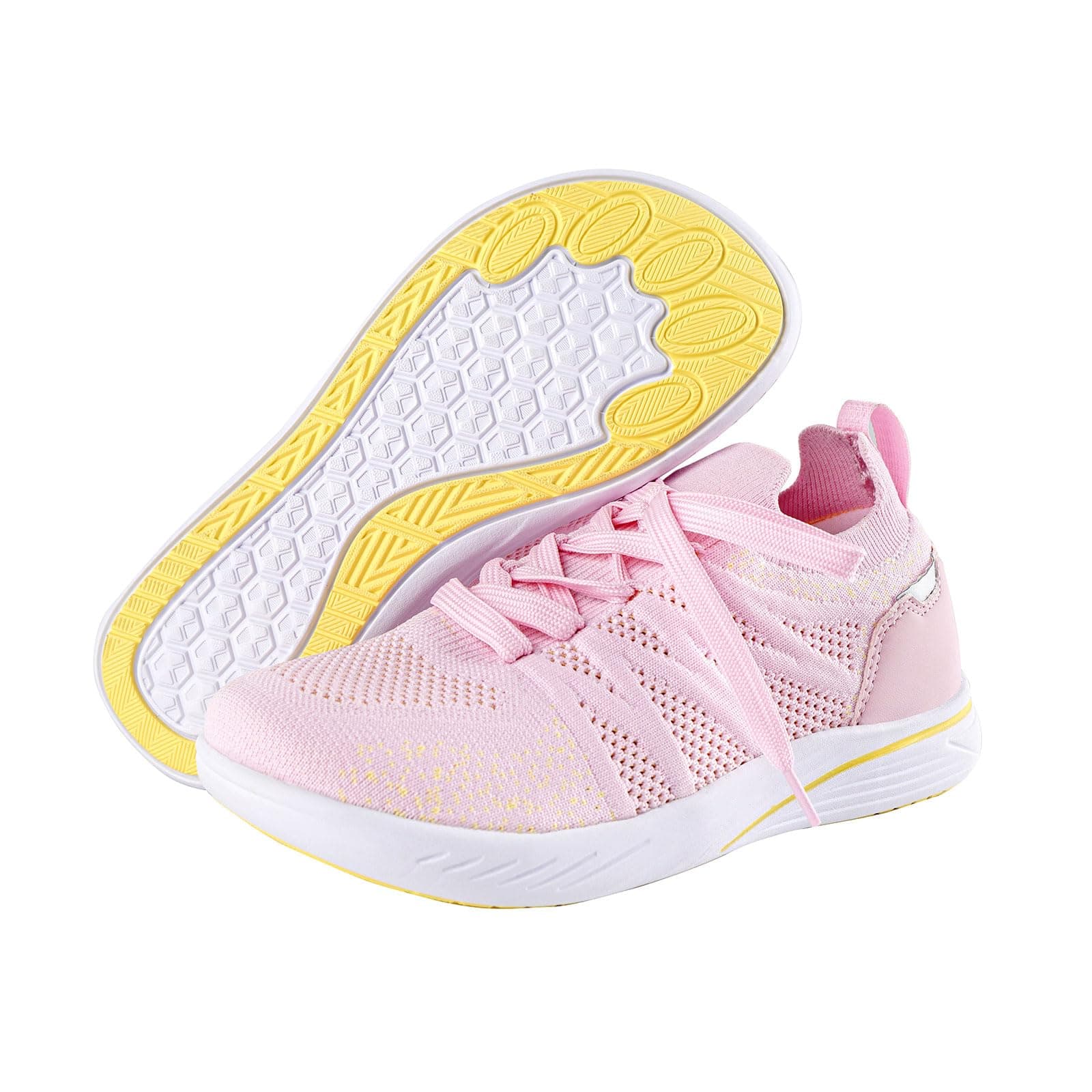 KOFUBOKE Women's Walking Shoes, Wide Toe Box Casual Shoes for Women, Lightweight Breathable Slip on Sneakers, Pink, 7 Wide