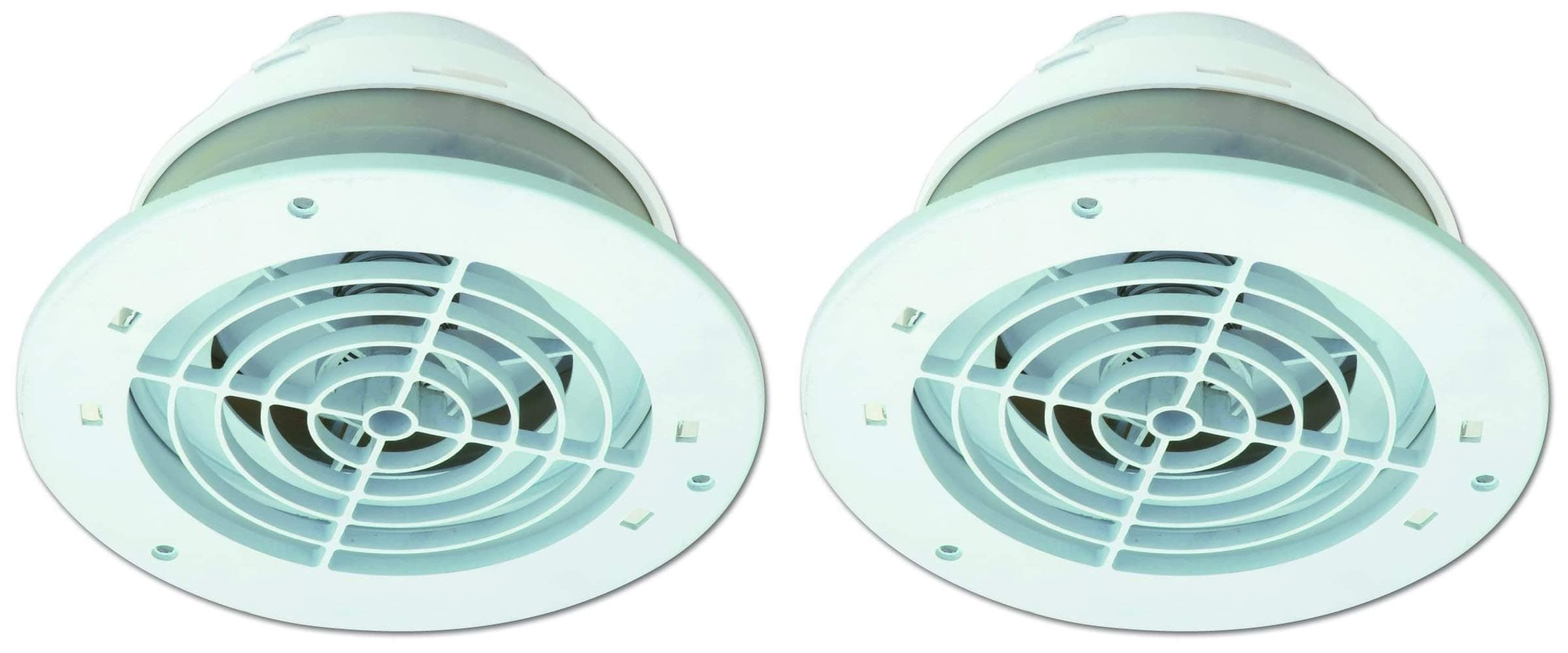 Dundas Jafine SEVZW Soffit Exhaust Vents Fits 4-Inch, 5-Inch and 6-Inch Duct (Two Pack)