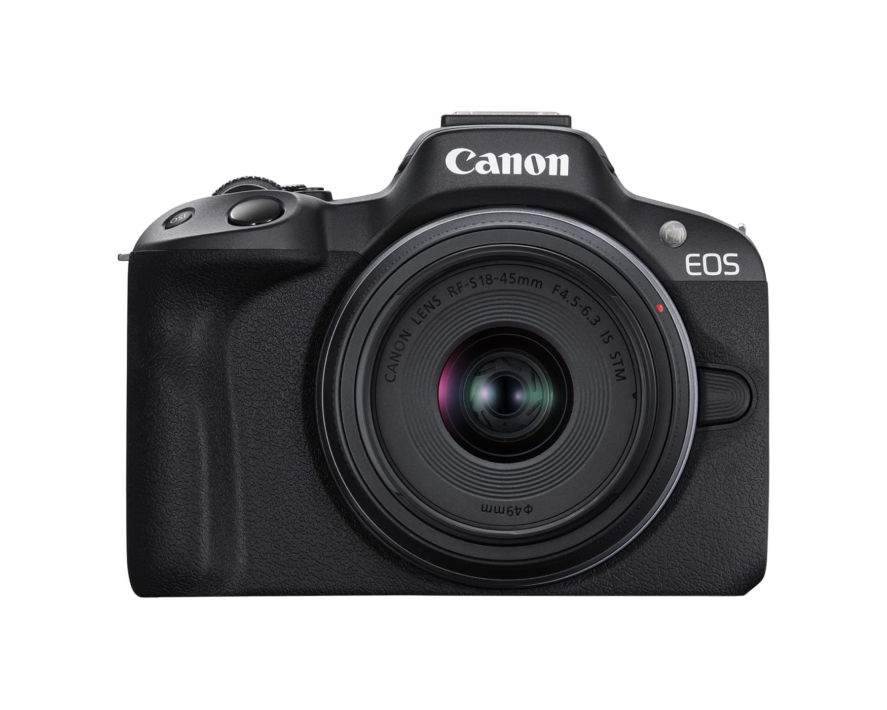 Canon EOS R50 Mirrorless Camera RF-S18-45mm F4.5-6.3 is STM Lens Kit, 24.2 Megapixel CMOS (APS-C) Sensor, 4K Video, Vlogging, Content Creation, Photography, Digital Camera, Black
