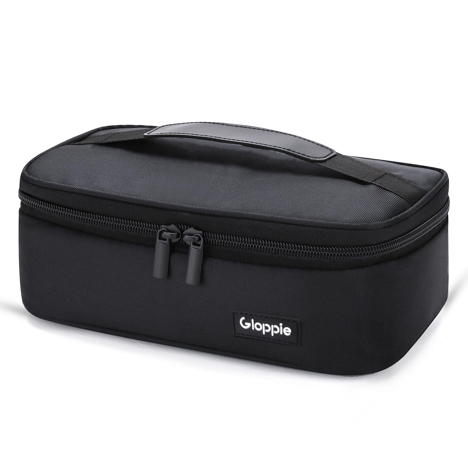 Gloppie Small Lunch Bag for Men Women Insulated Lunch Box Mini Lunchbox Kids Lunch Box Bag Adult Portable Cooler Bags Reusable Snack Bag Black