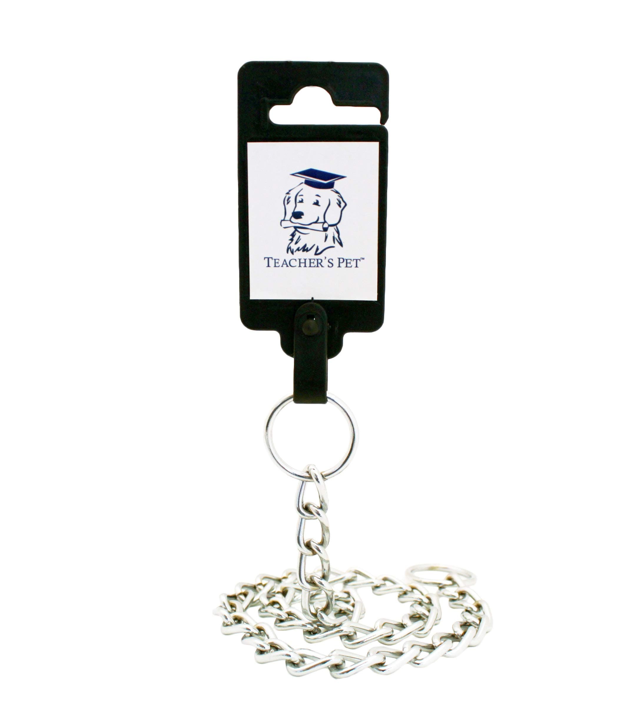 Teacher's Pet Stainless Steel Slip Heavy Chain Training Collar - Strong, Durable, Weather Proof, Tarnish Resistant Metal Chain (Small, 15.75 inches)