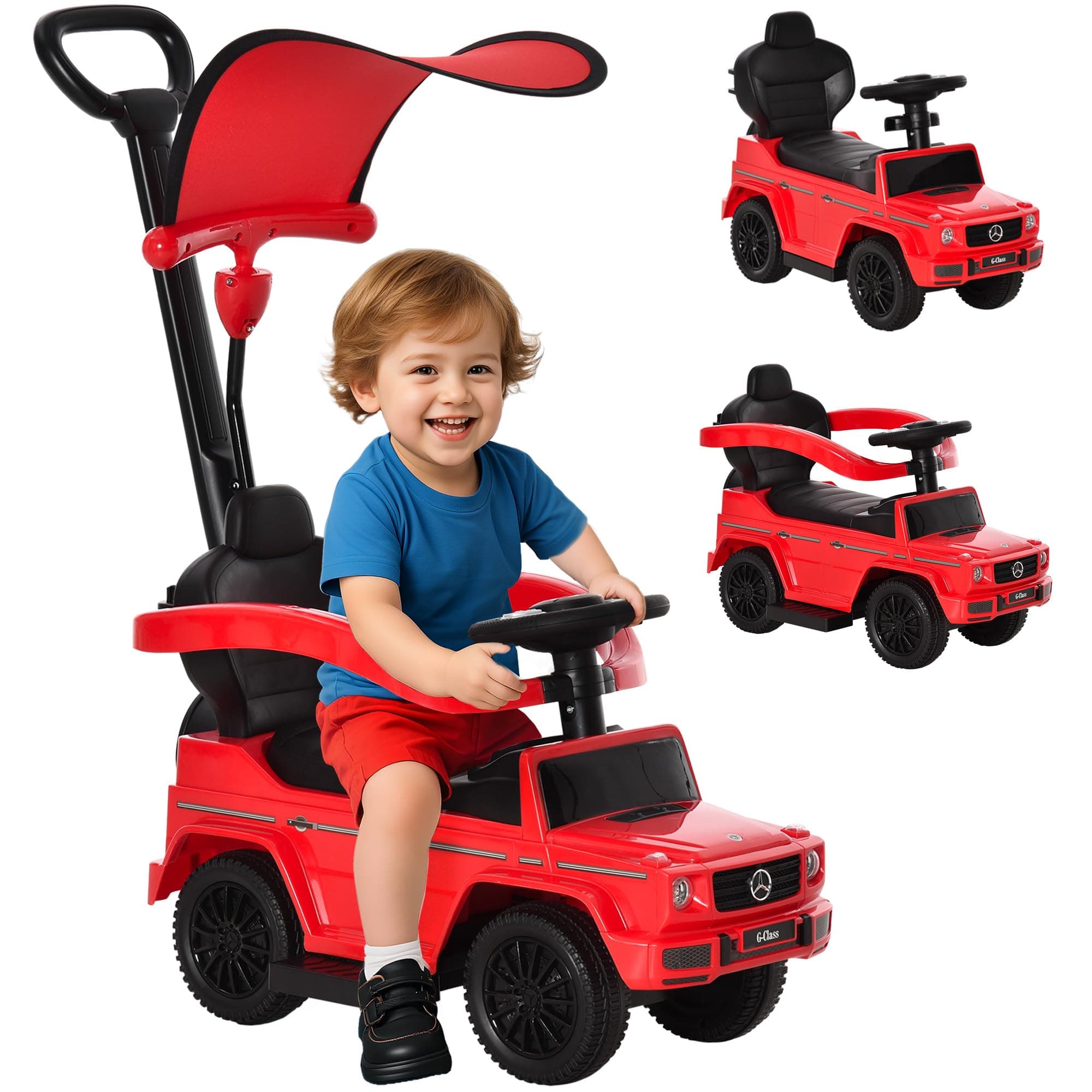 Aosom Mercedes-Benz G350 Licensed Push Car for 18-36 Months Red