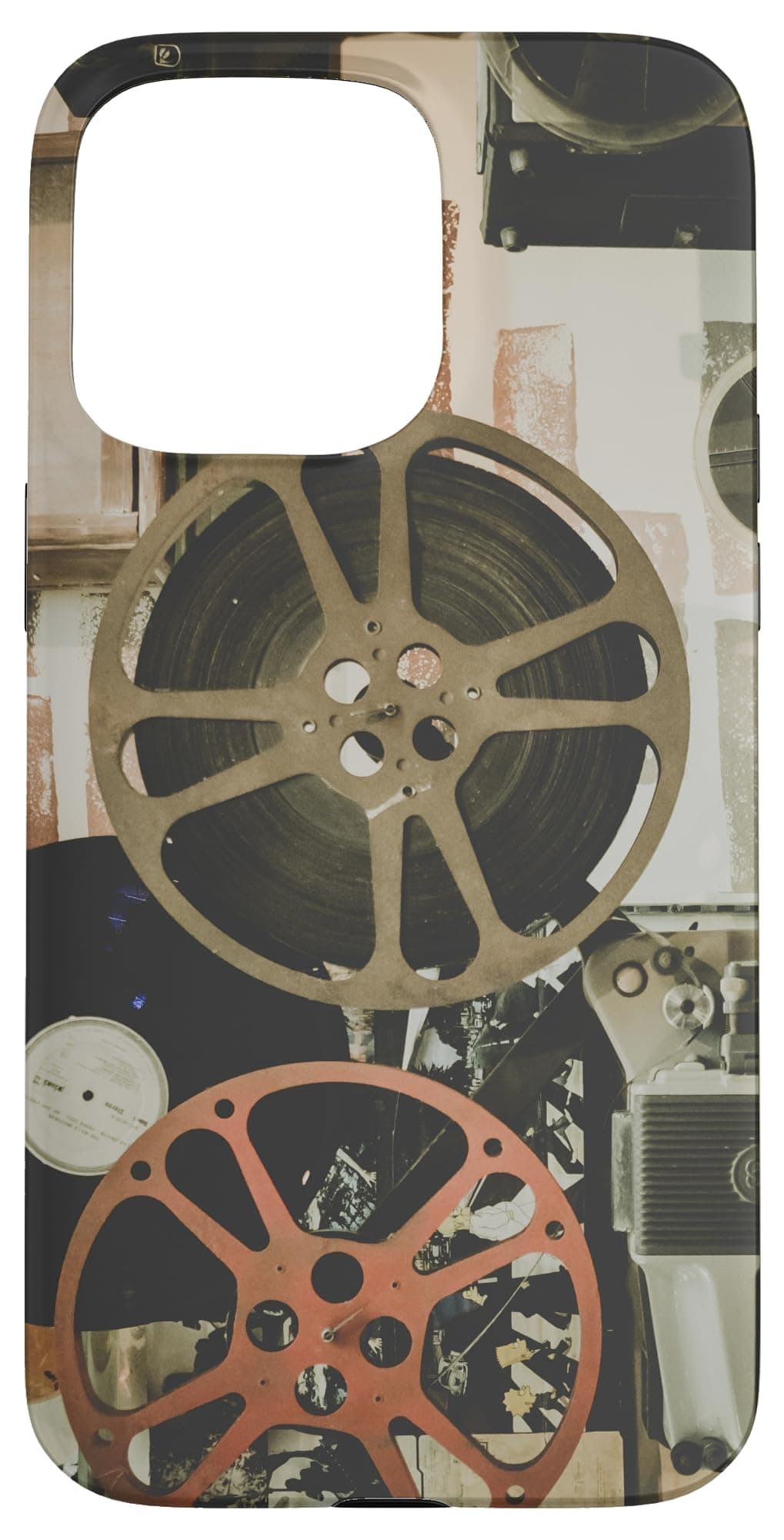 Retro Movie Reel Cinema Graphic Case for iPhone 15 Pro Max