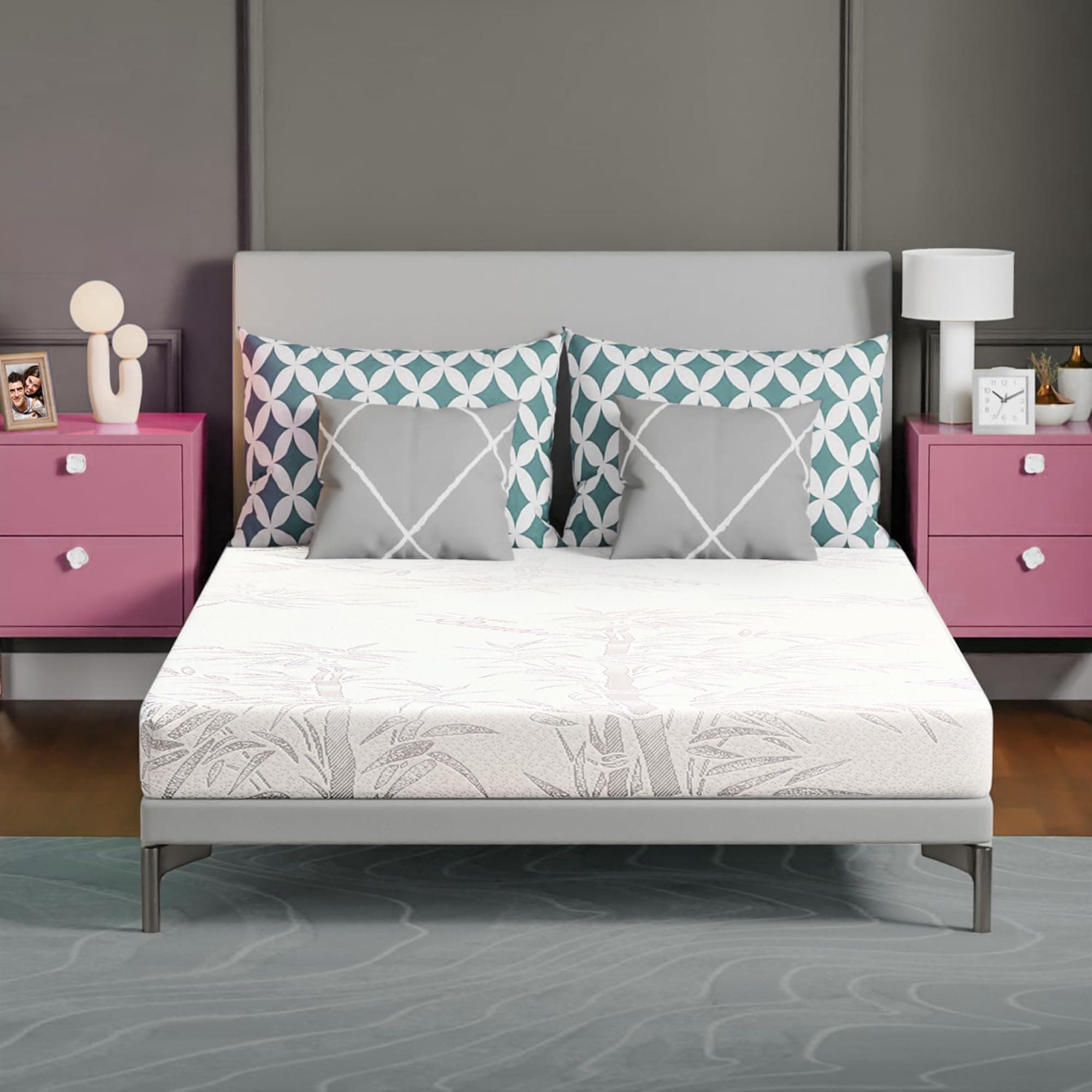 Econo 6" Queen Size Mattress in a Box Cool Resilient Medium Firm Flippable Foam | for Everyone, Kids to Adults | Use with Bunk Bed/Trundle/Platform Bed | CertiPUR-US® Certified