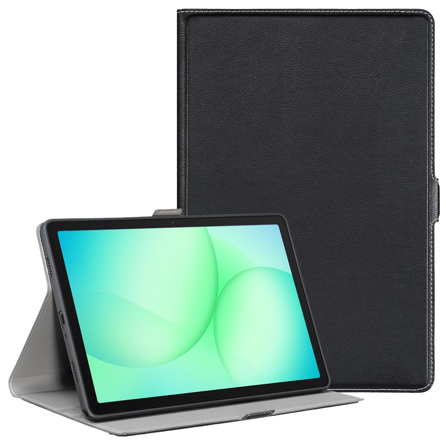 Derwere Samsung Galaxy Tab A11 Plus Tablet Case, Ultra Slim Magnetic Cover for Galaxy Tab A11+ 5G 11 Inches, Black