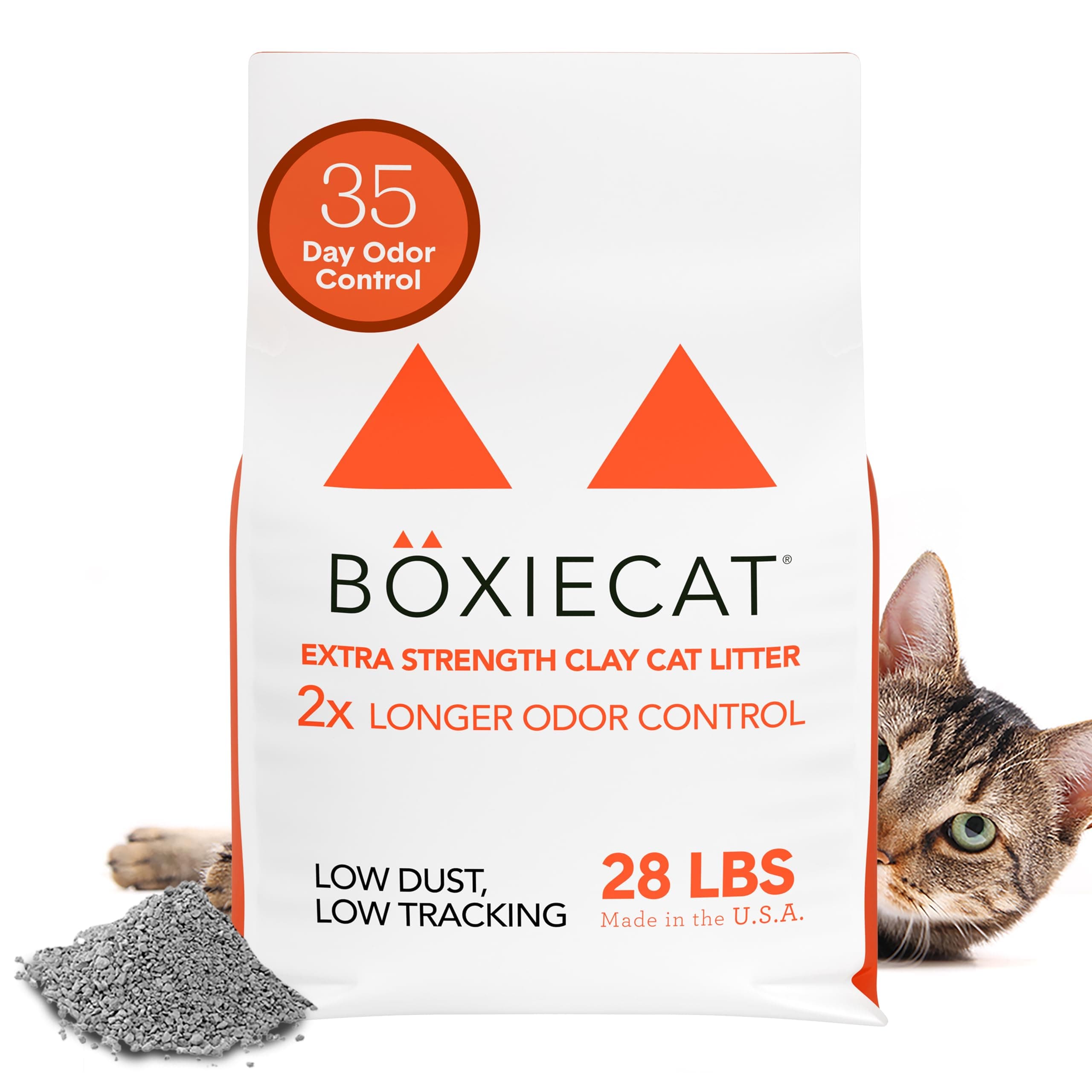 Boxie Extra Strength Clumping Cat Litter 35 Day Odour Control 28 lb