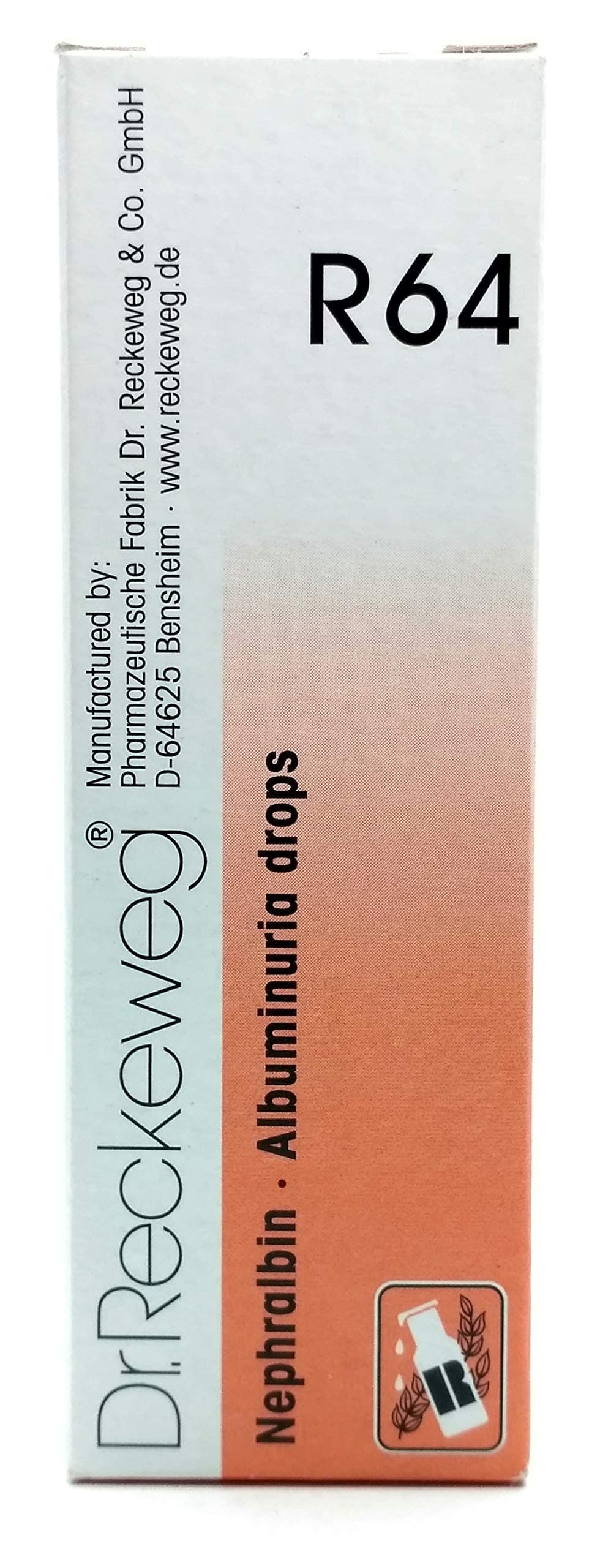 Dr.Reckeweg Germany R64 - Albuminuria Drops (22 ml)