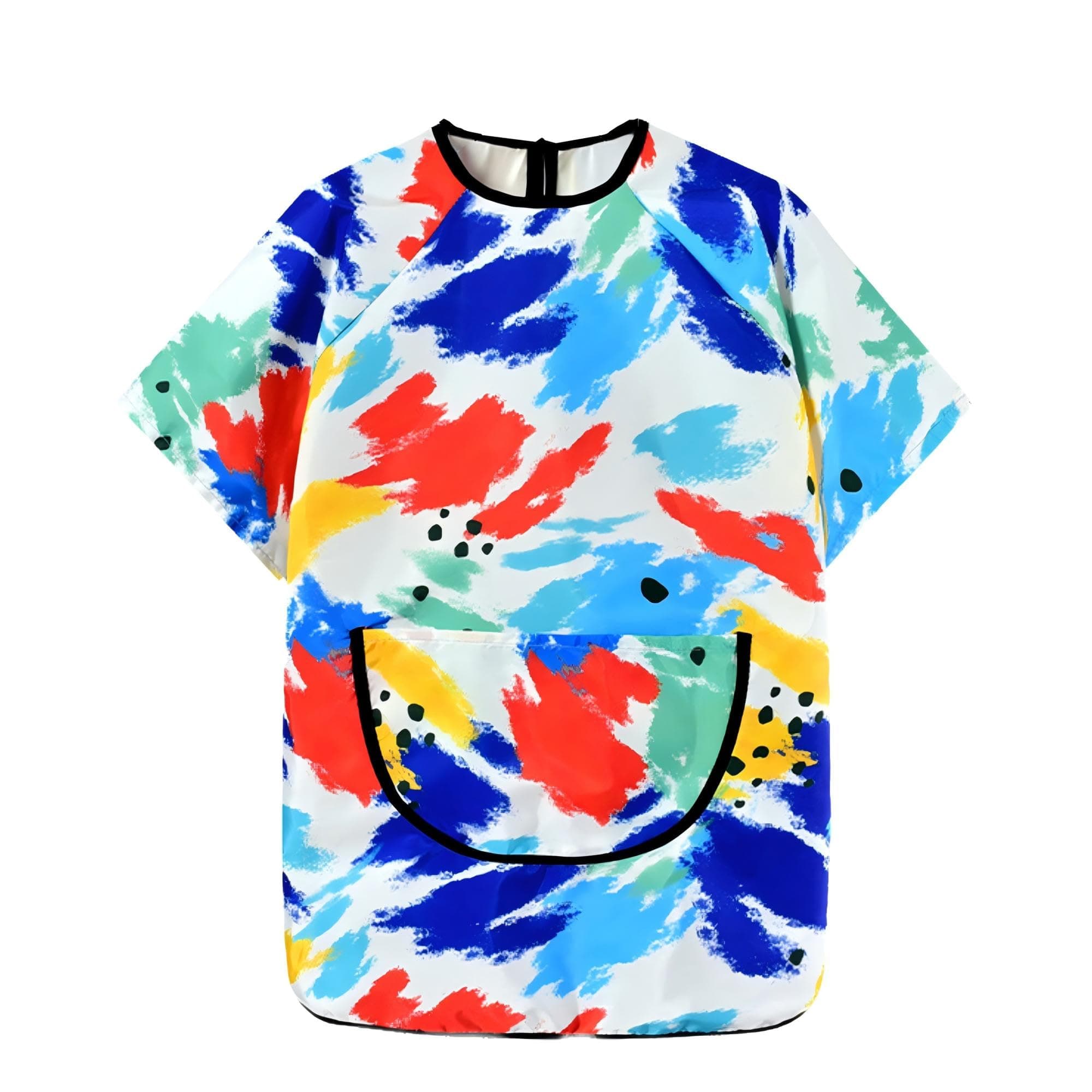 Short Sleeves Kids Smock for Girls Boys Art Crafts,Waterproof Paint Apron