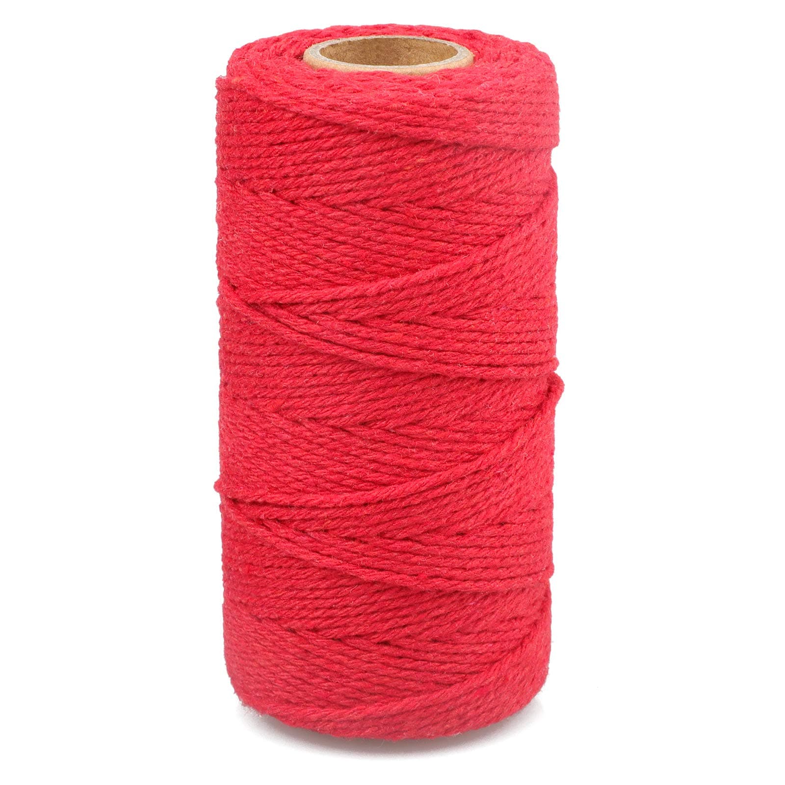 jijAcraft Red Twine String, 328 Feet Valentine's Day Bakers Twine String, 2MM Heavy Duty Packing String for Valentine's Day DIY Crafts, Present Decoration, Gift Wrapping, Craft Wrapping
