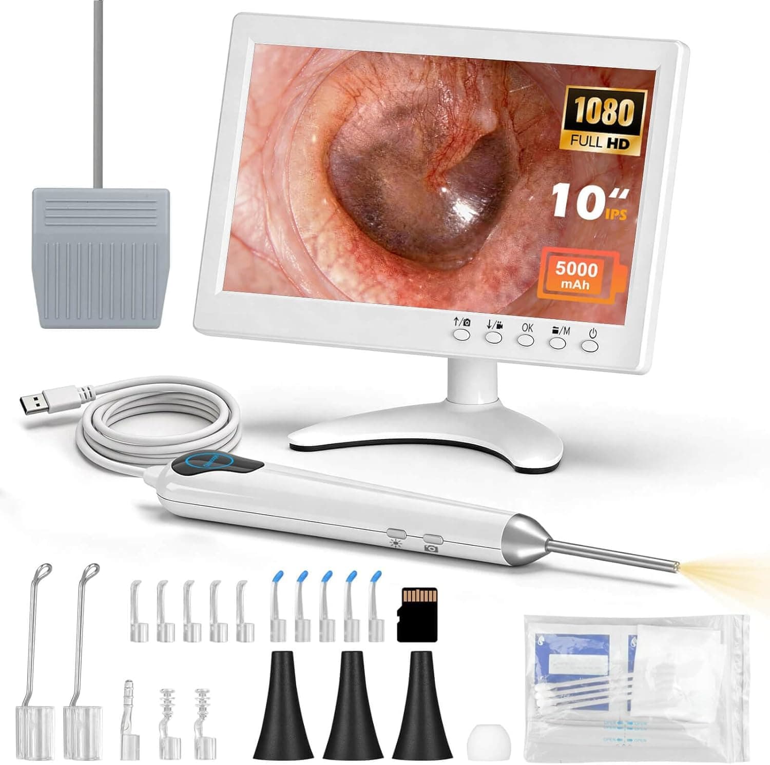 Ear Scope Camera - Ear Wax Removal Tool with Camera - HD Screen