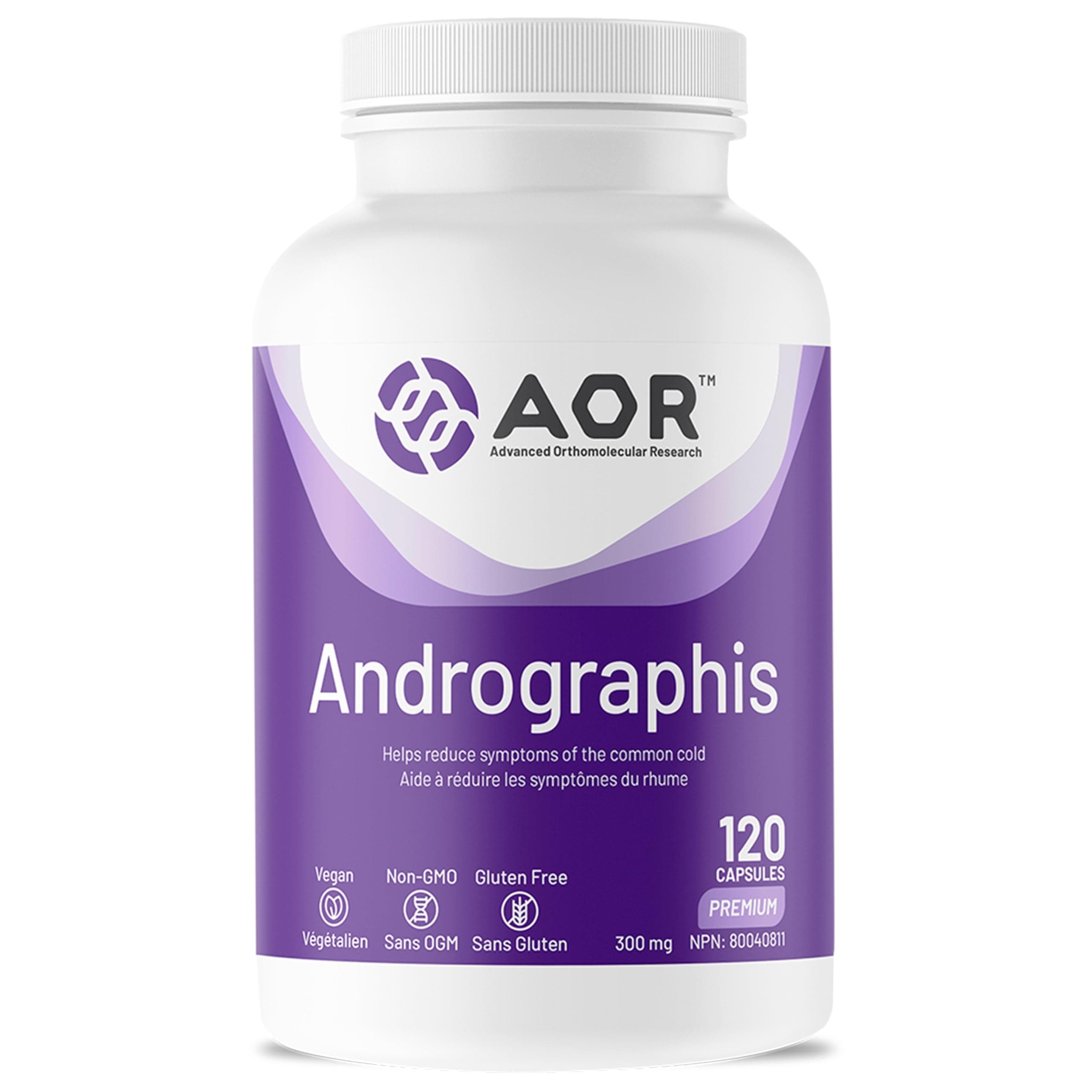 AOR Andrographis Capsules, Immune Support Supplement, 120 Capsules