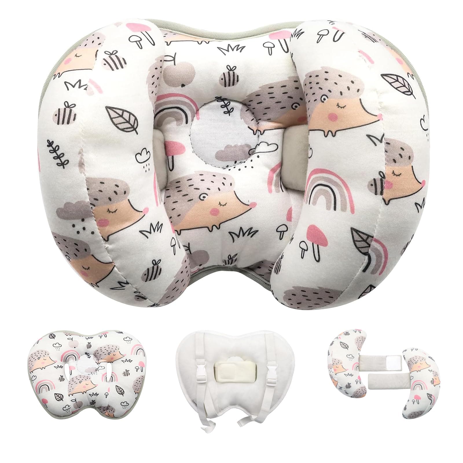KAKIBLIN Baby Support Pillow, Head and Neck Support(Hedgehog)